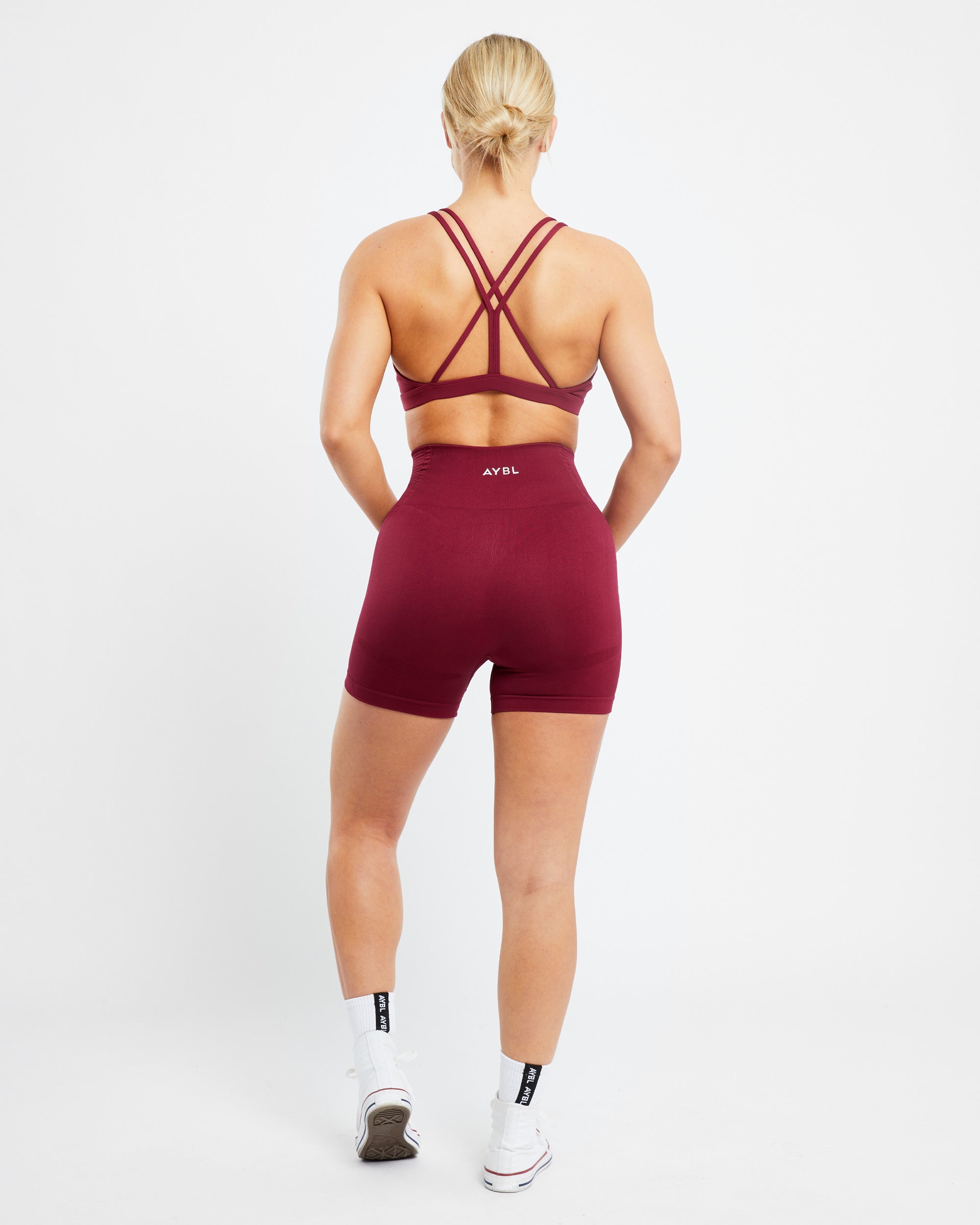 Essential Strappy Sports Bra - Rumba Rouge