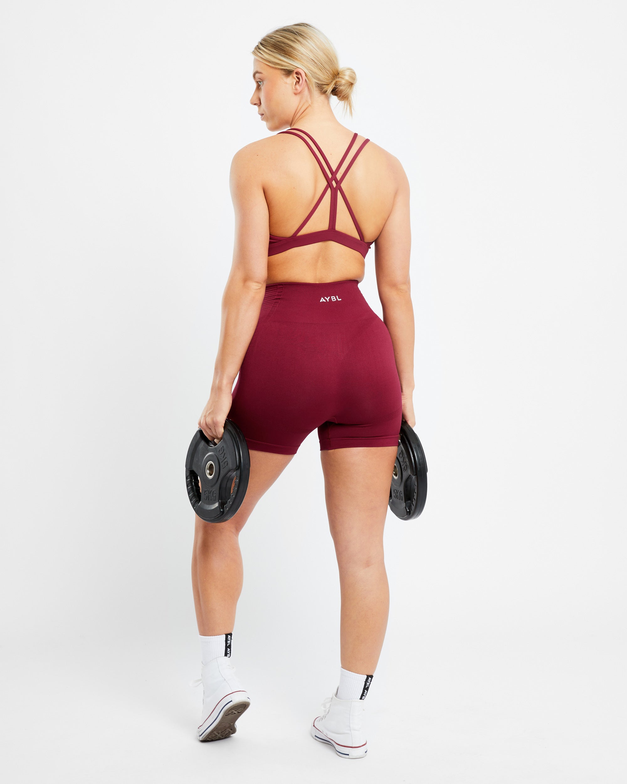 Essential Strappy Sports Bra - Rumba Rouge