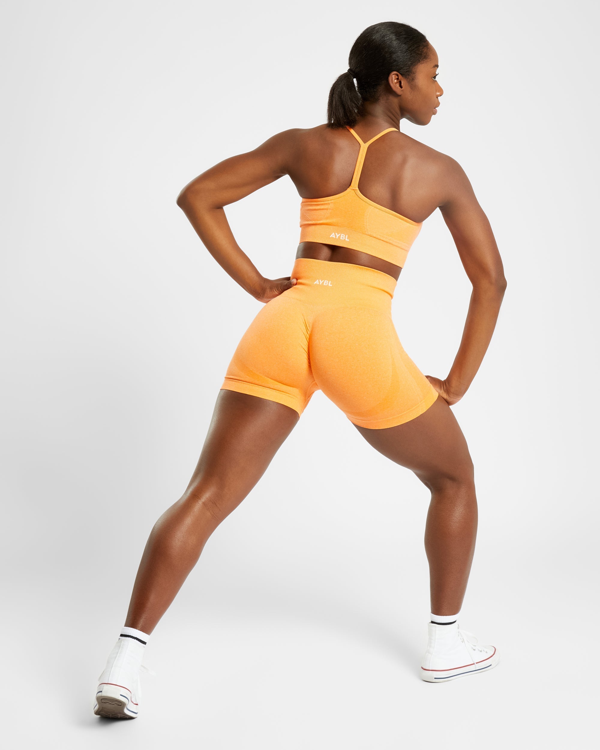 Empower Seamless Sports Bra - Orange Marl