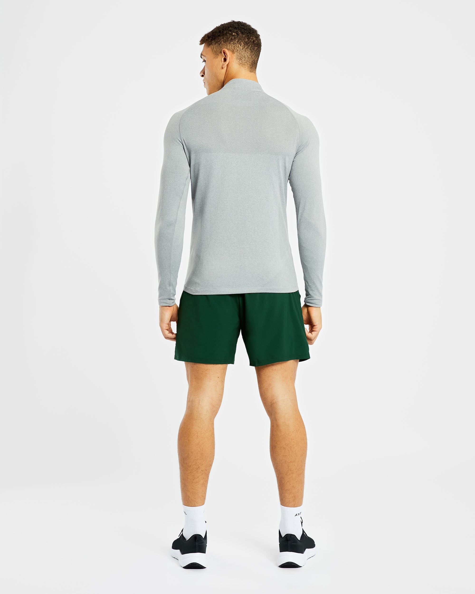 Essential Seamless 1/4 Zip Pullover - Gris Marl