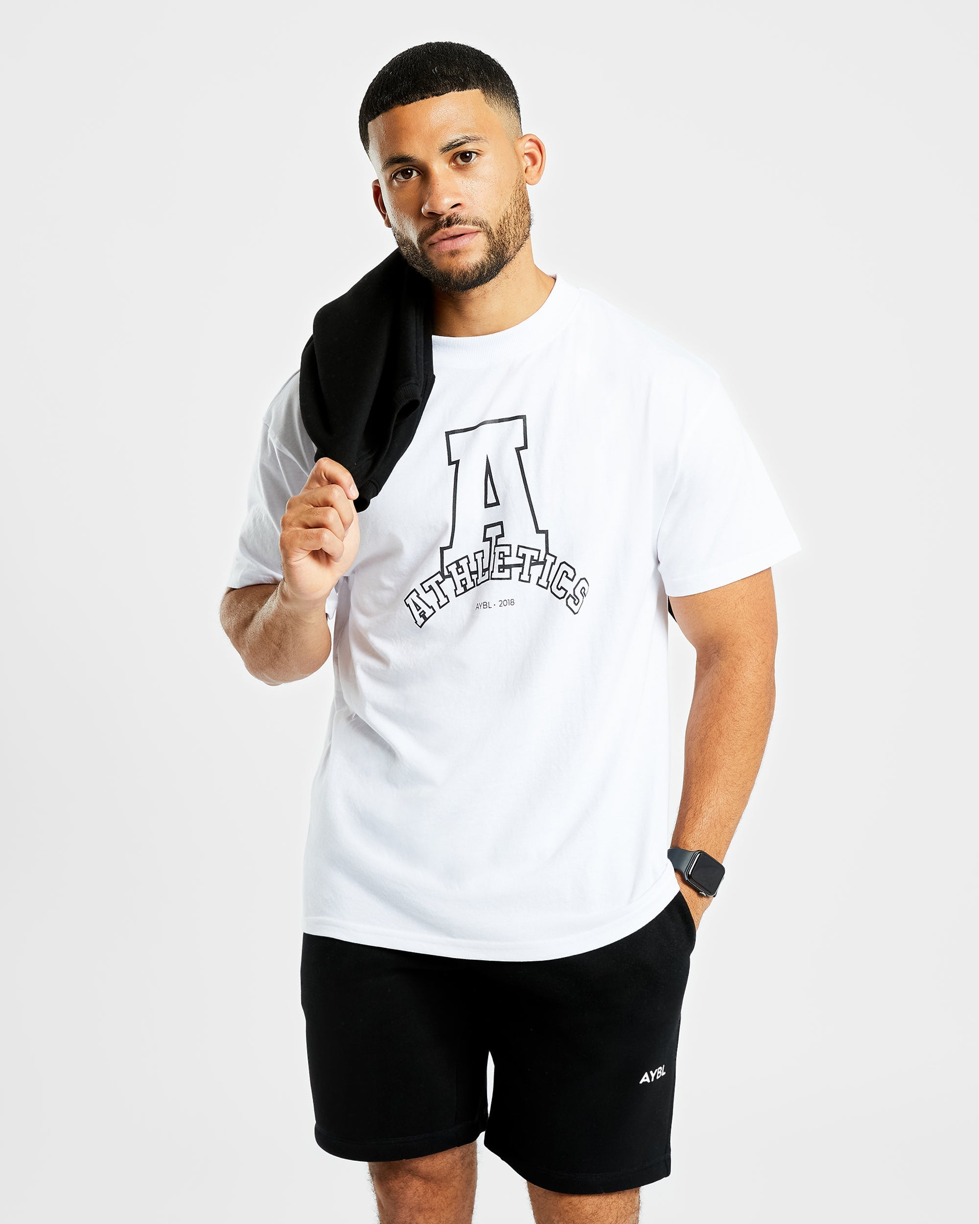 Athletics Varsity Oversized T Shirt - Blanc