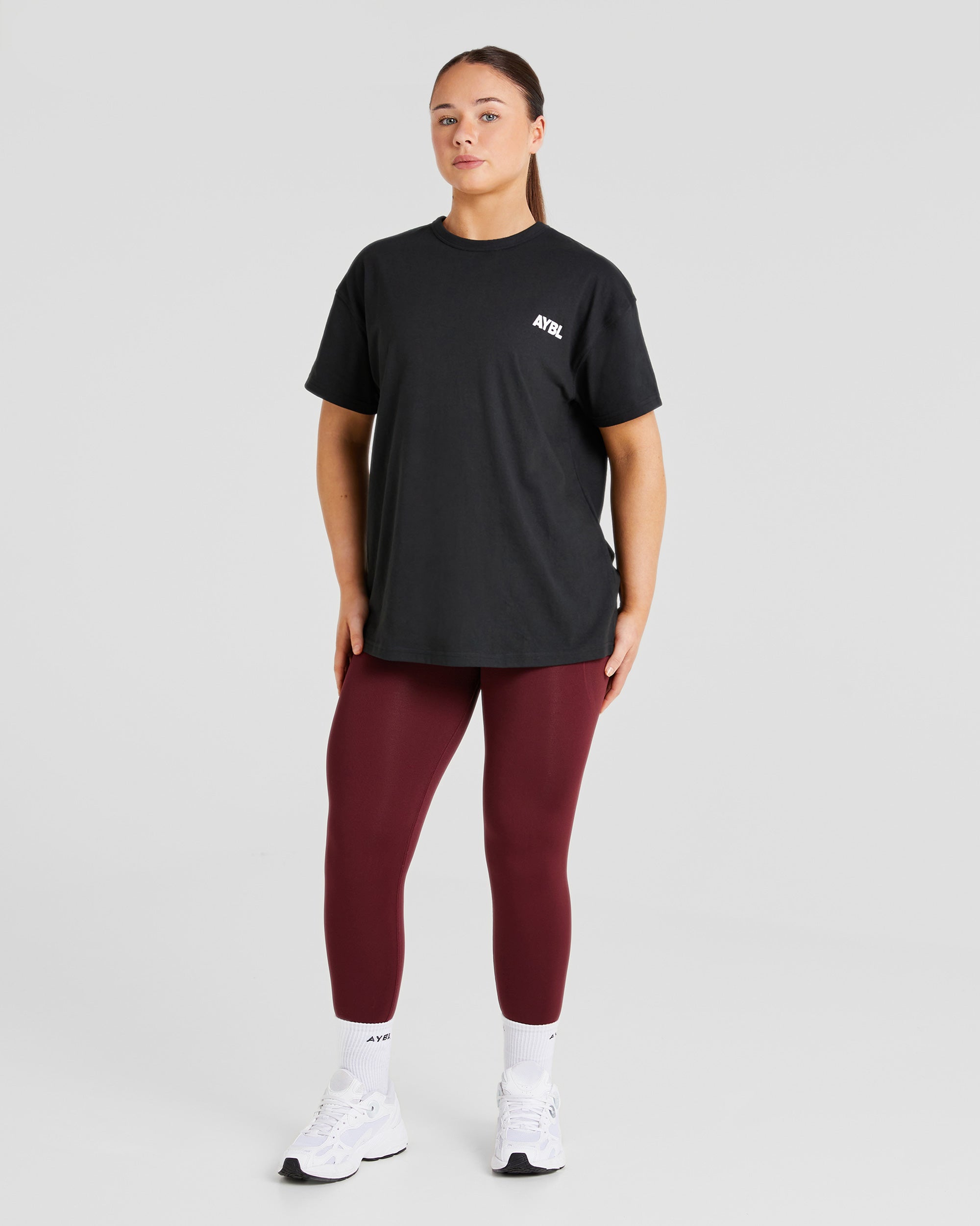 Athletics Club Oversized T Shirt - Noir