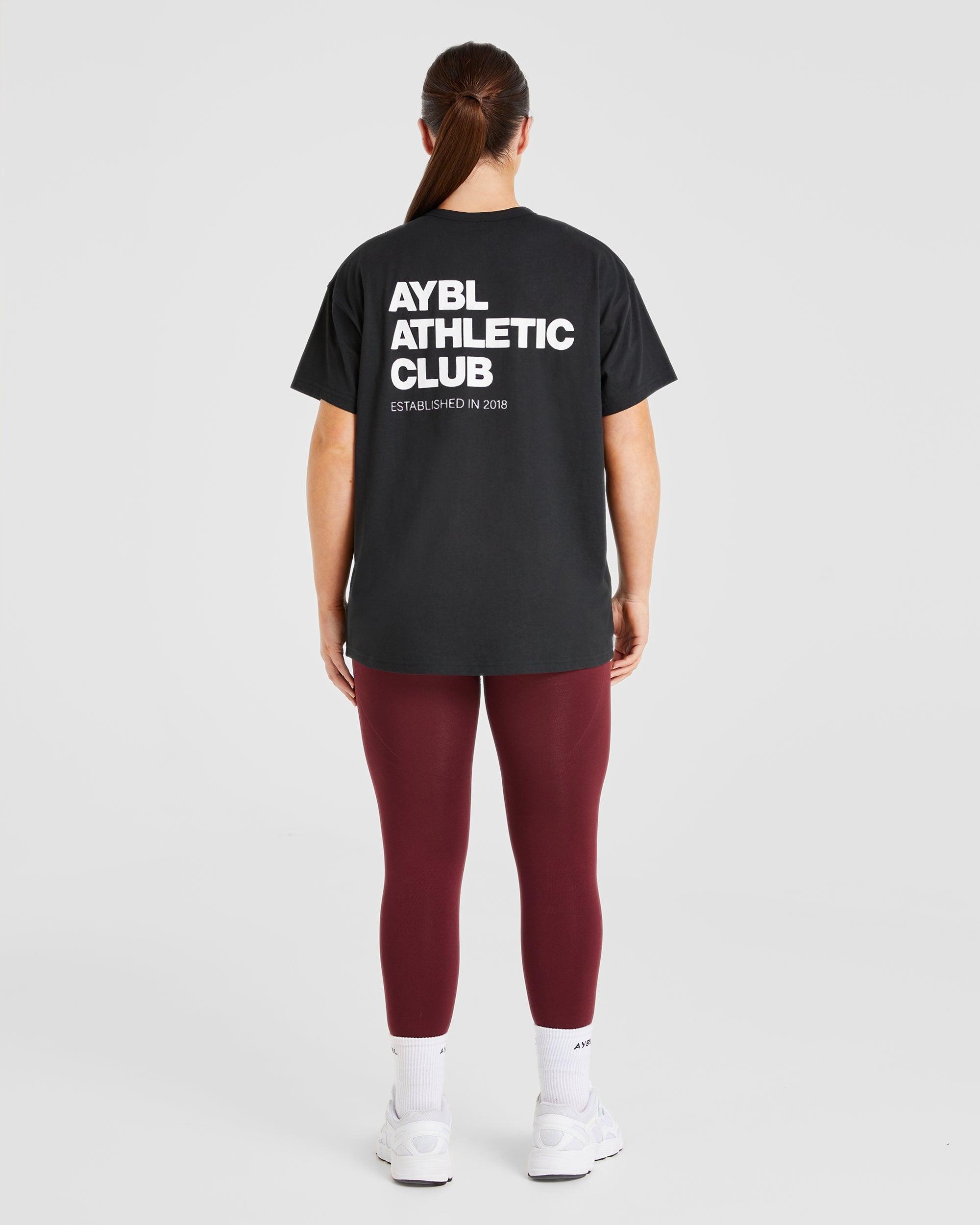 Athletics Club Oversized T Shirt - Noir