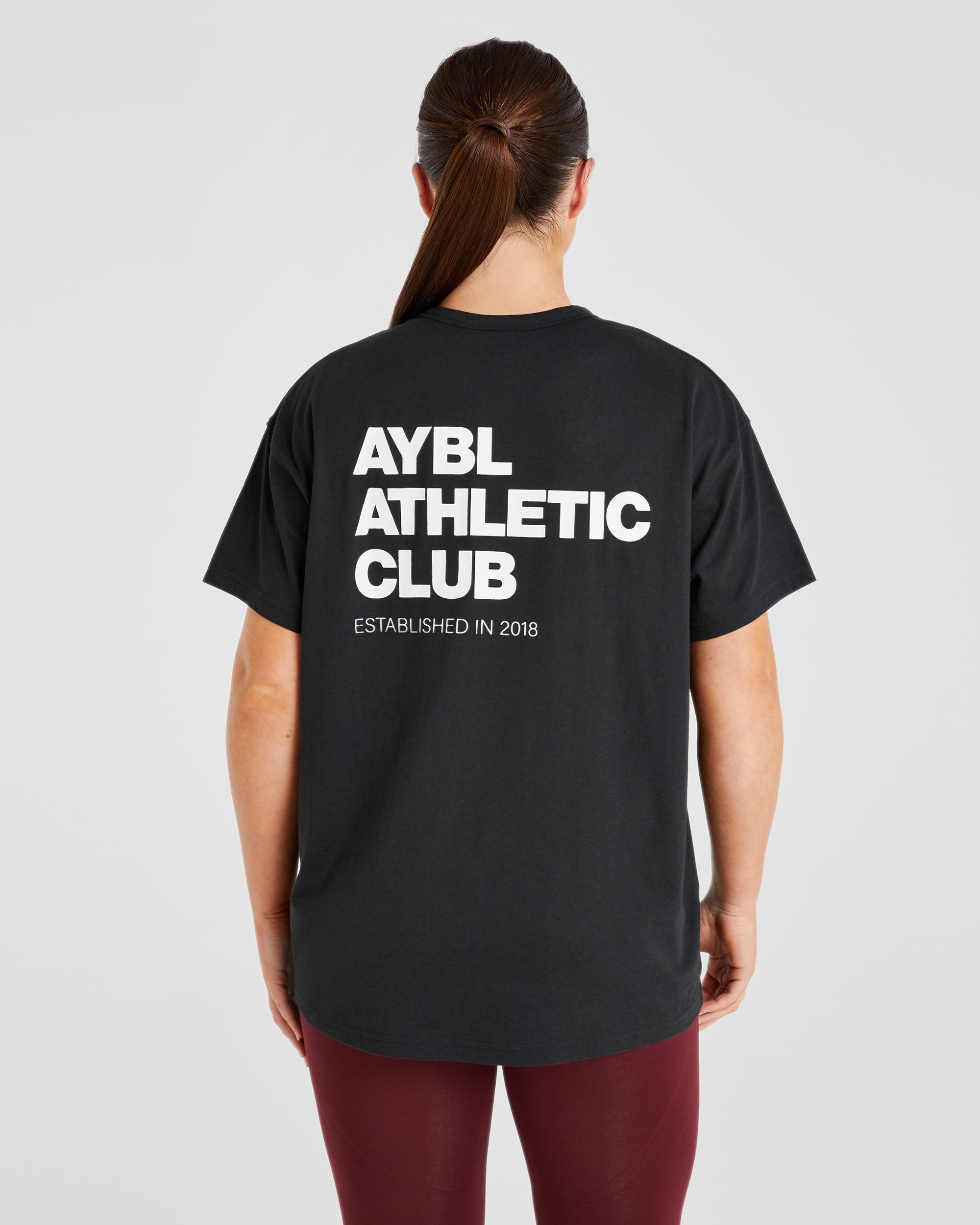 Athletics Club Oversized T Shirt - Noir