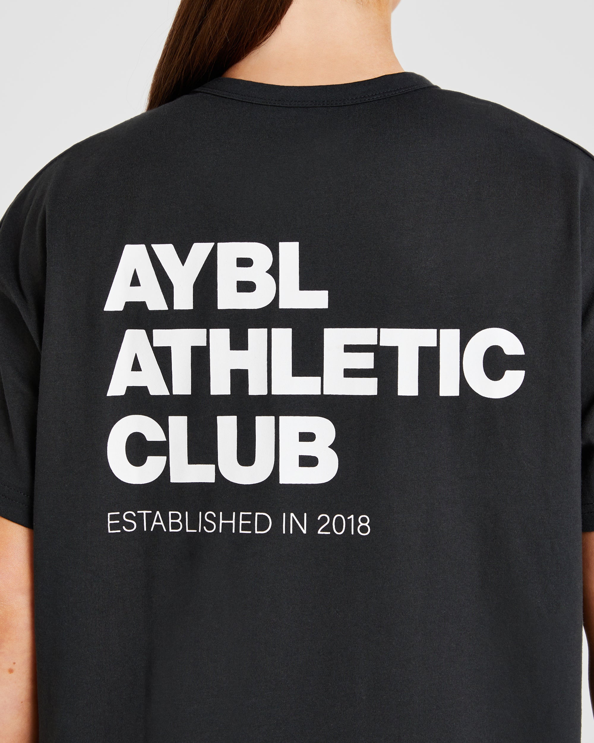 Athletics Club Oversized T Shirt - Noir