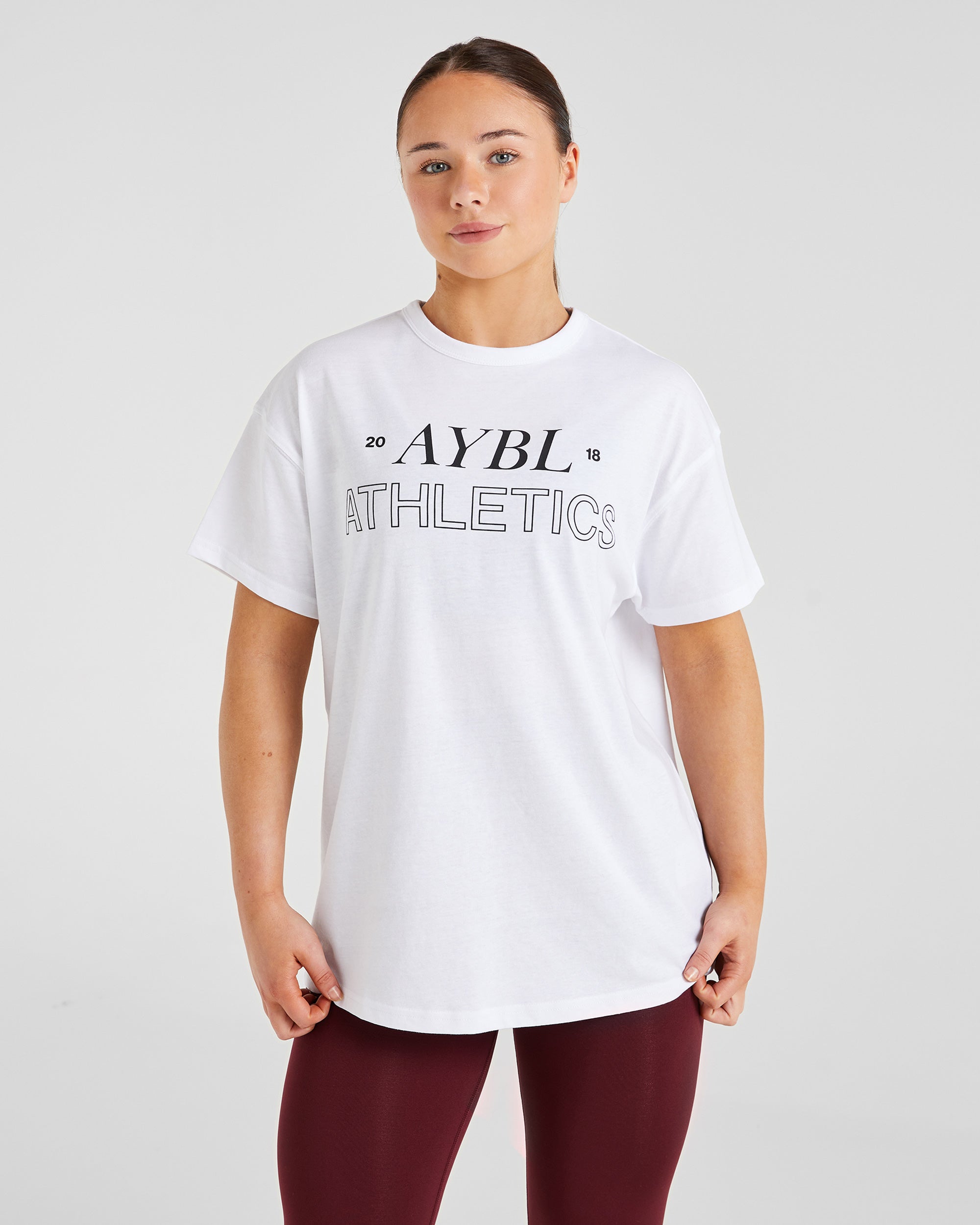 Athletics 18 Oversized T Shirt - Blanc