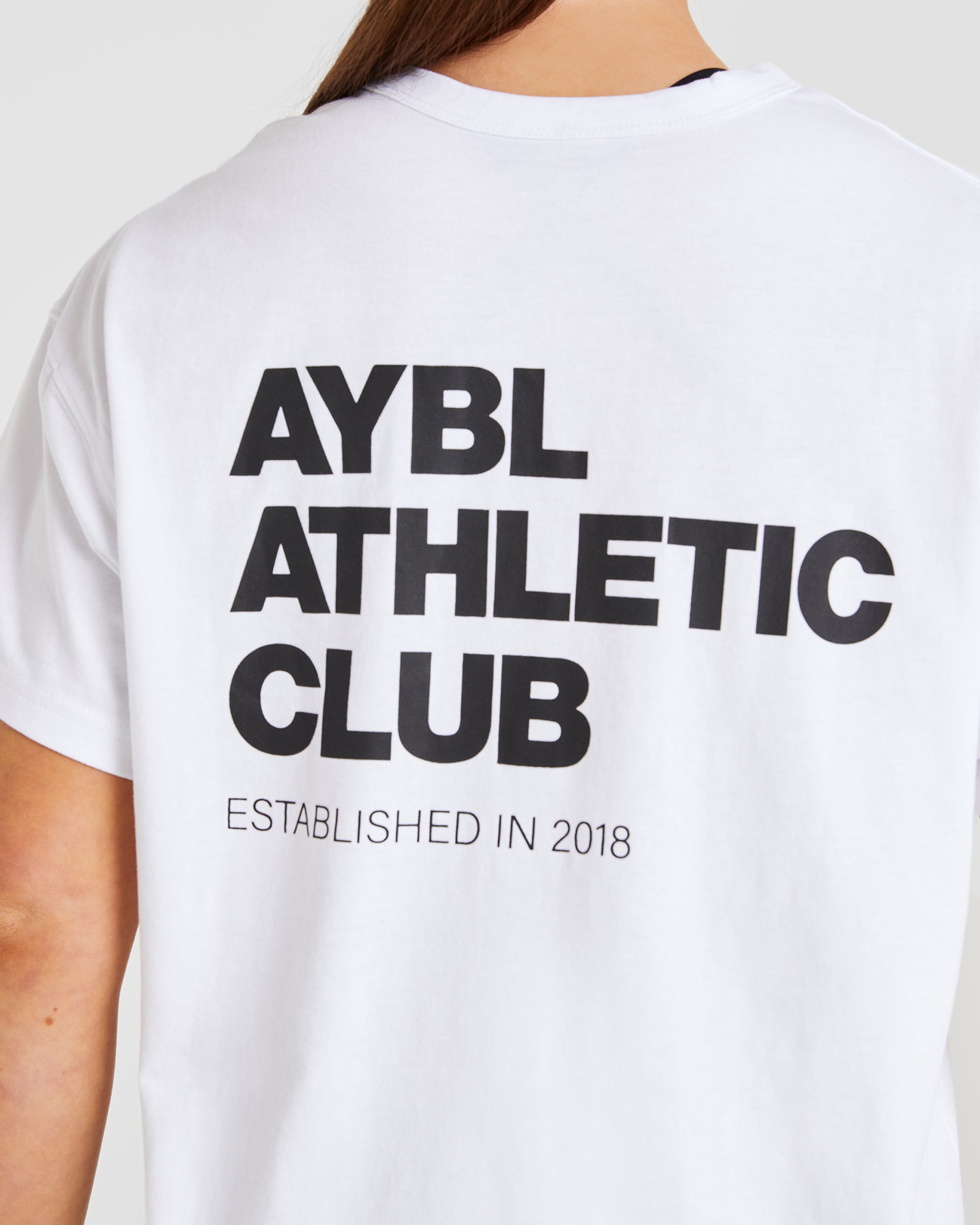 Athletics Club Oversized T Shirt - Blanc