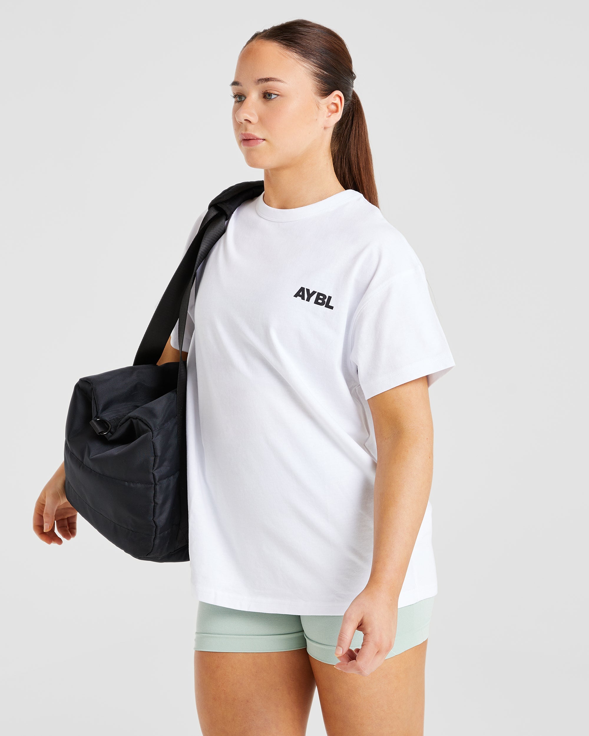 Athletics Club Oversized T Shirt - Blanc