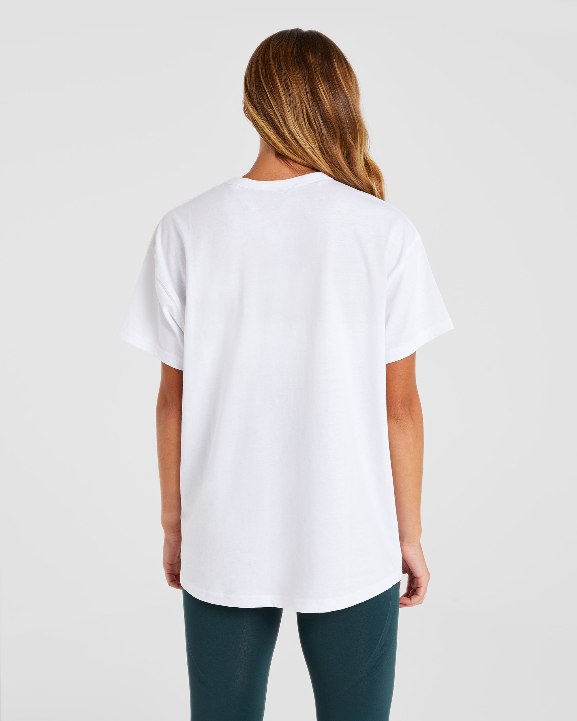 Athletics 18 Oversized T Shirt - Blanc/Vert foncé