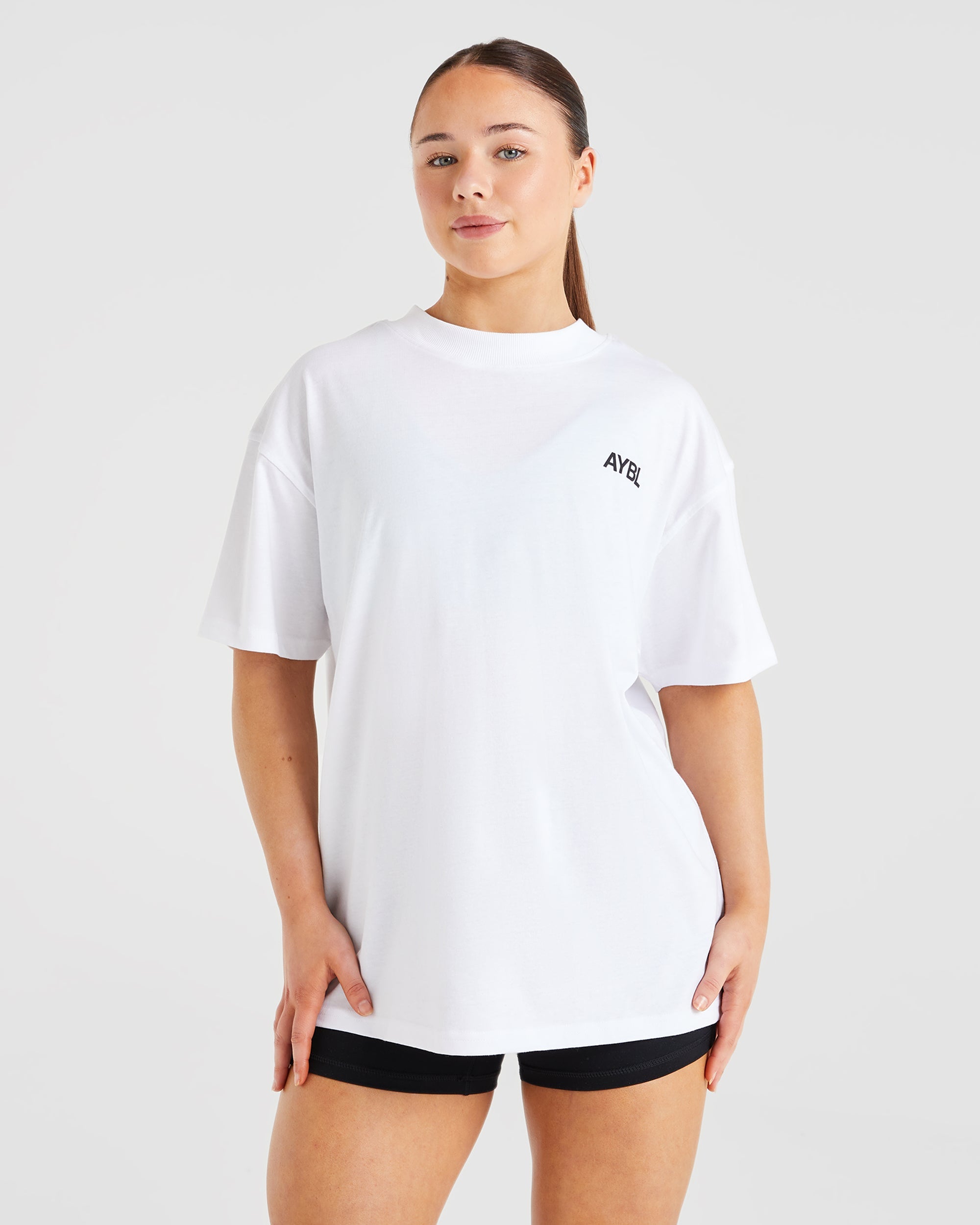 AYBL Sports Club Oversized T Shirt - Blanc