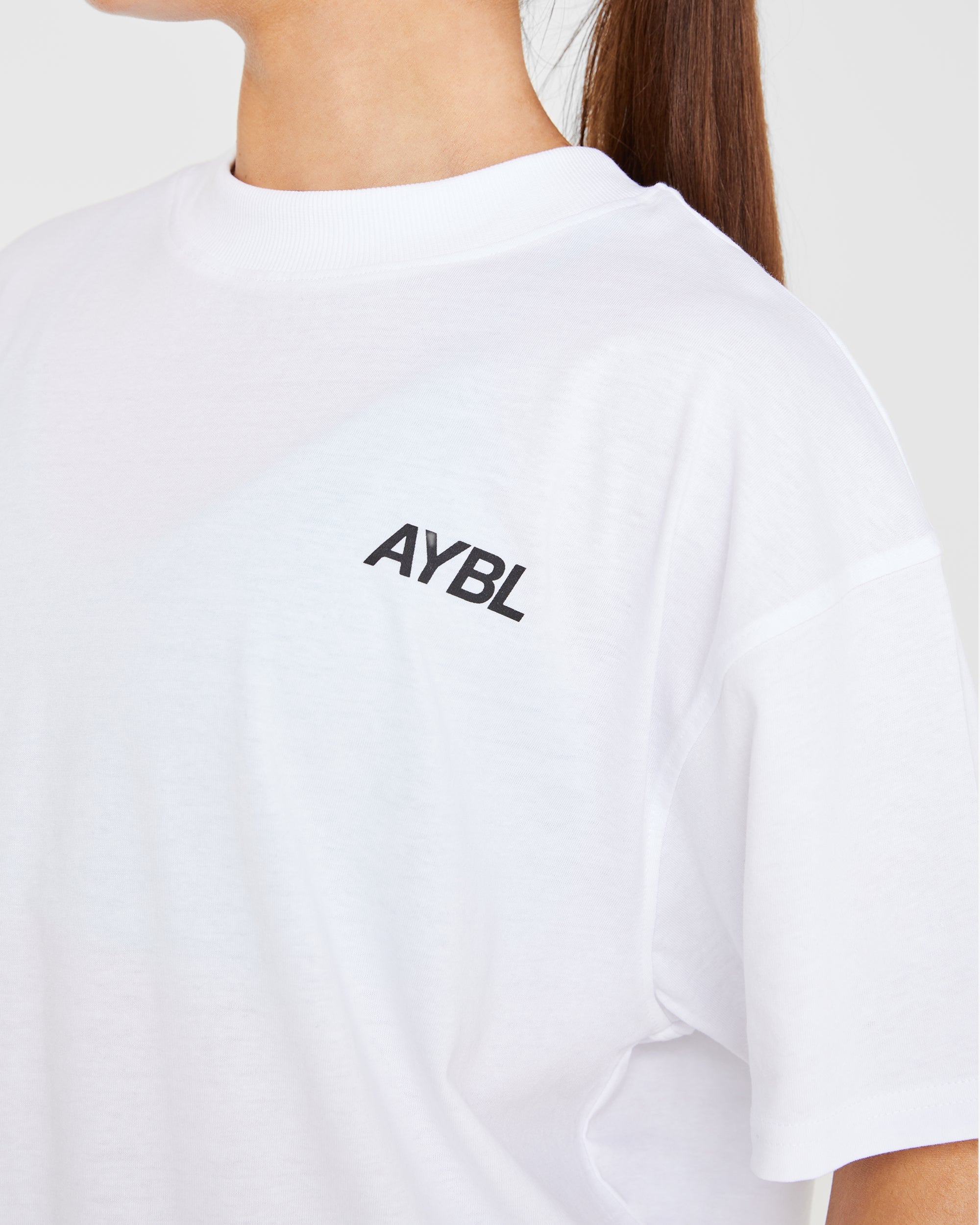 AYBL Sports Club Oversized T Shirt - Blanc