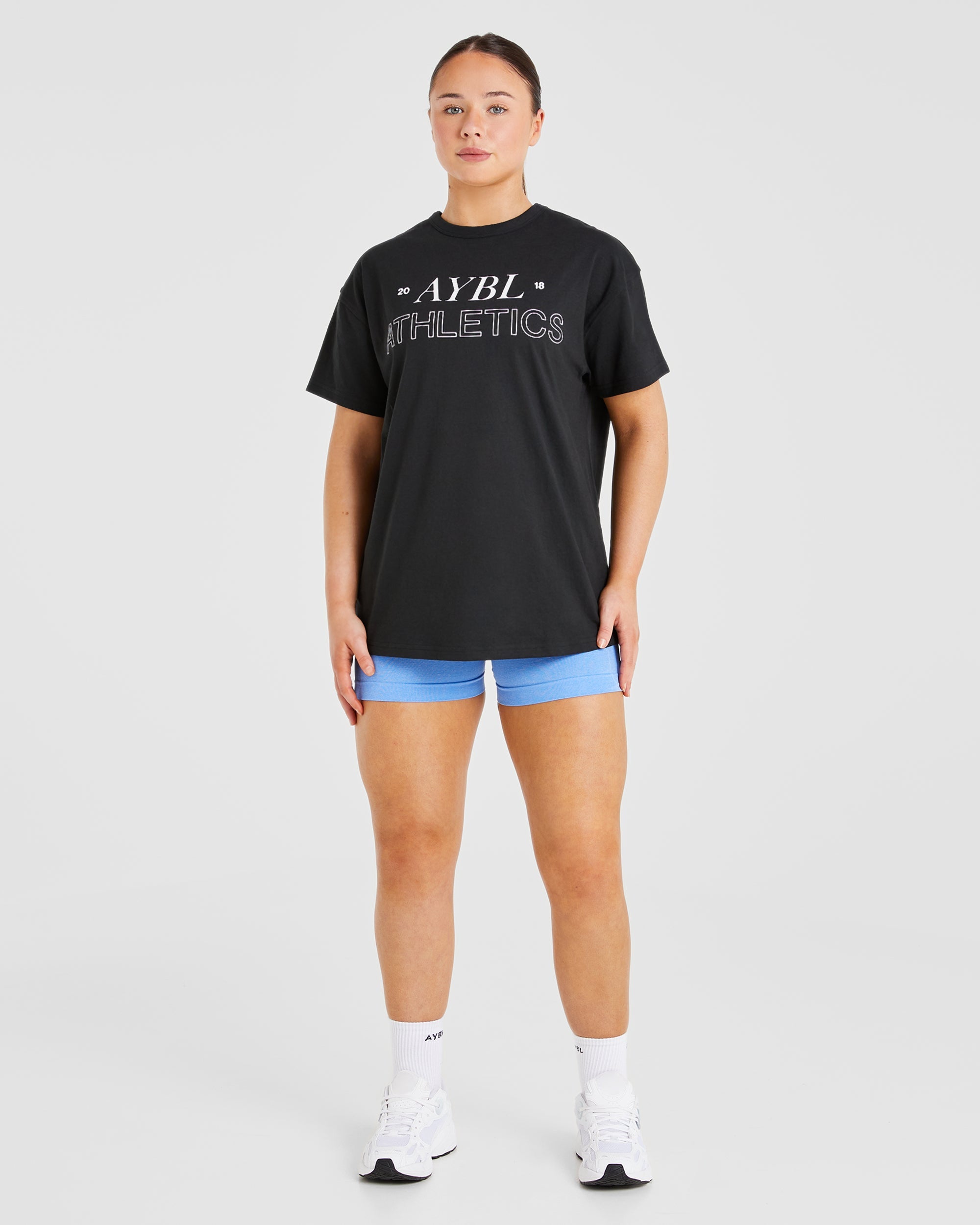 Athletics 18 Oversized T Shirt - Noir