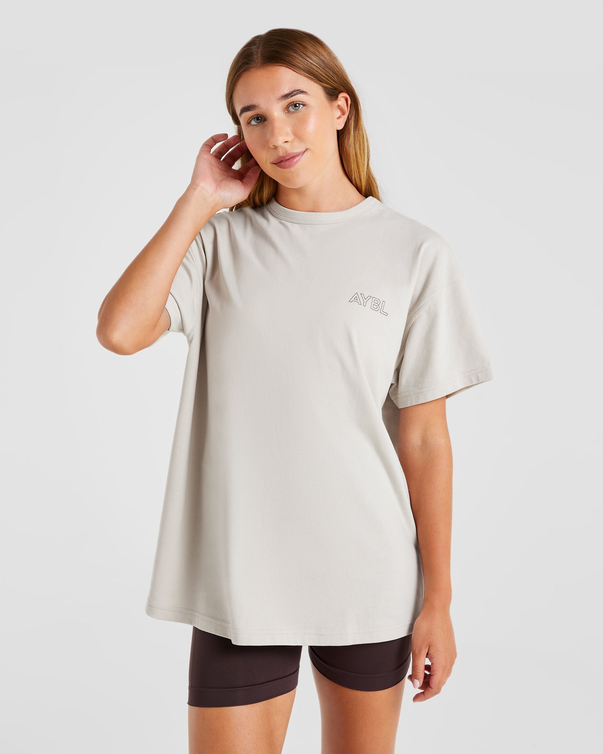 AYBL Athletics Oversized T Shirt - Beige