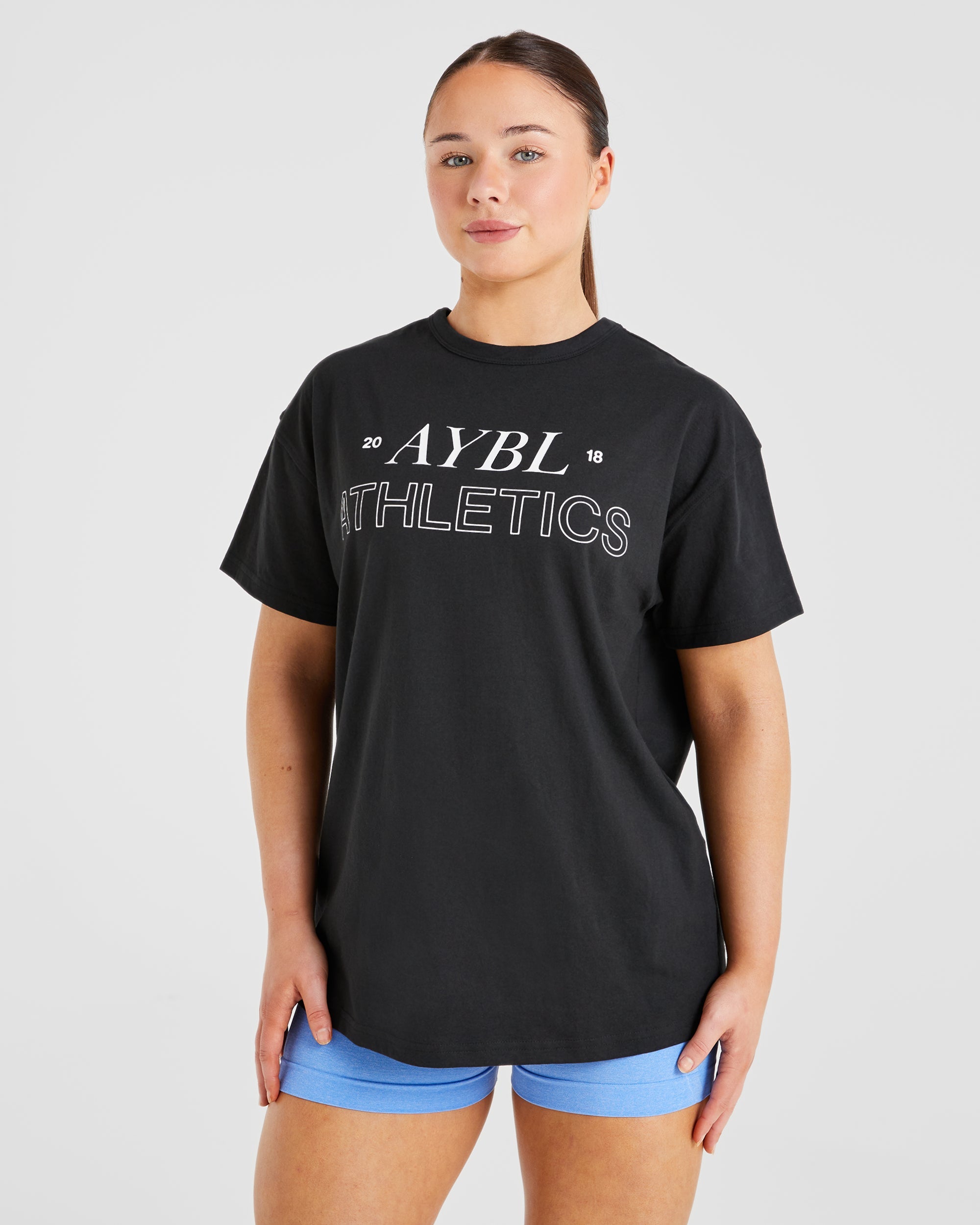 Athletics 18 Oversized T Shirt - Noir