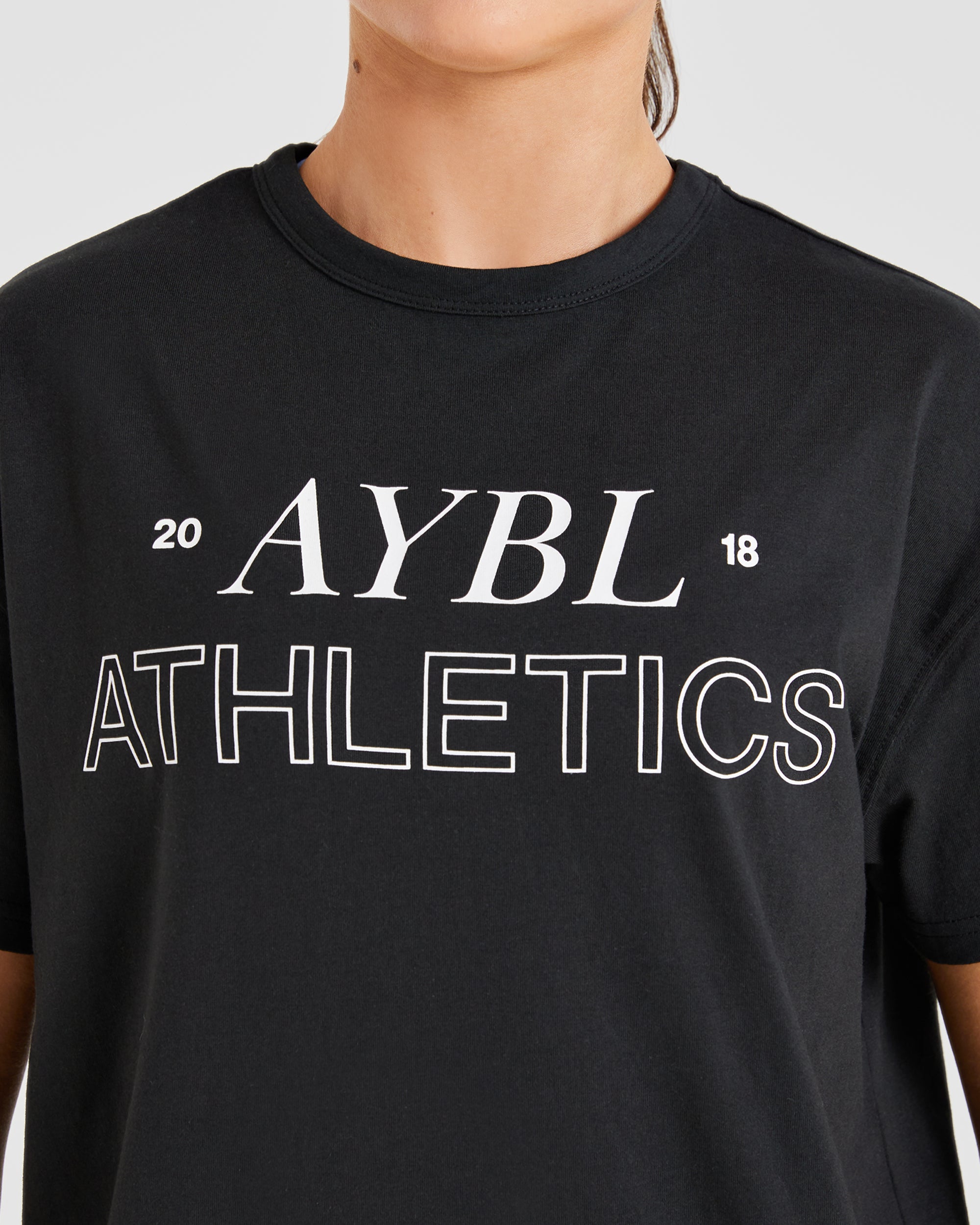 Athletics 18 Oversized T Shirt - Noir