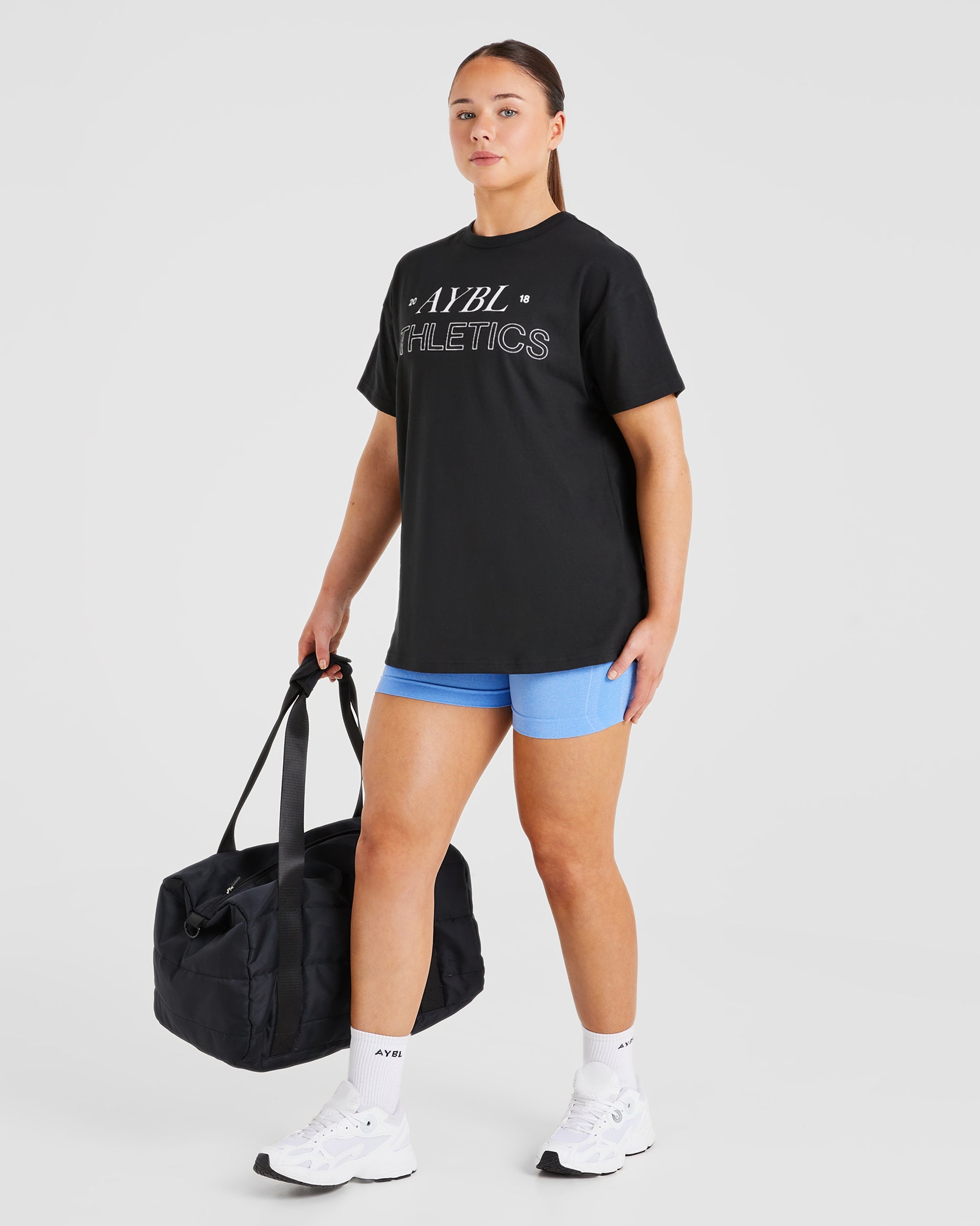 Athletics 18 Oversized T Shirt - Noir