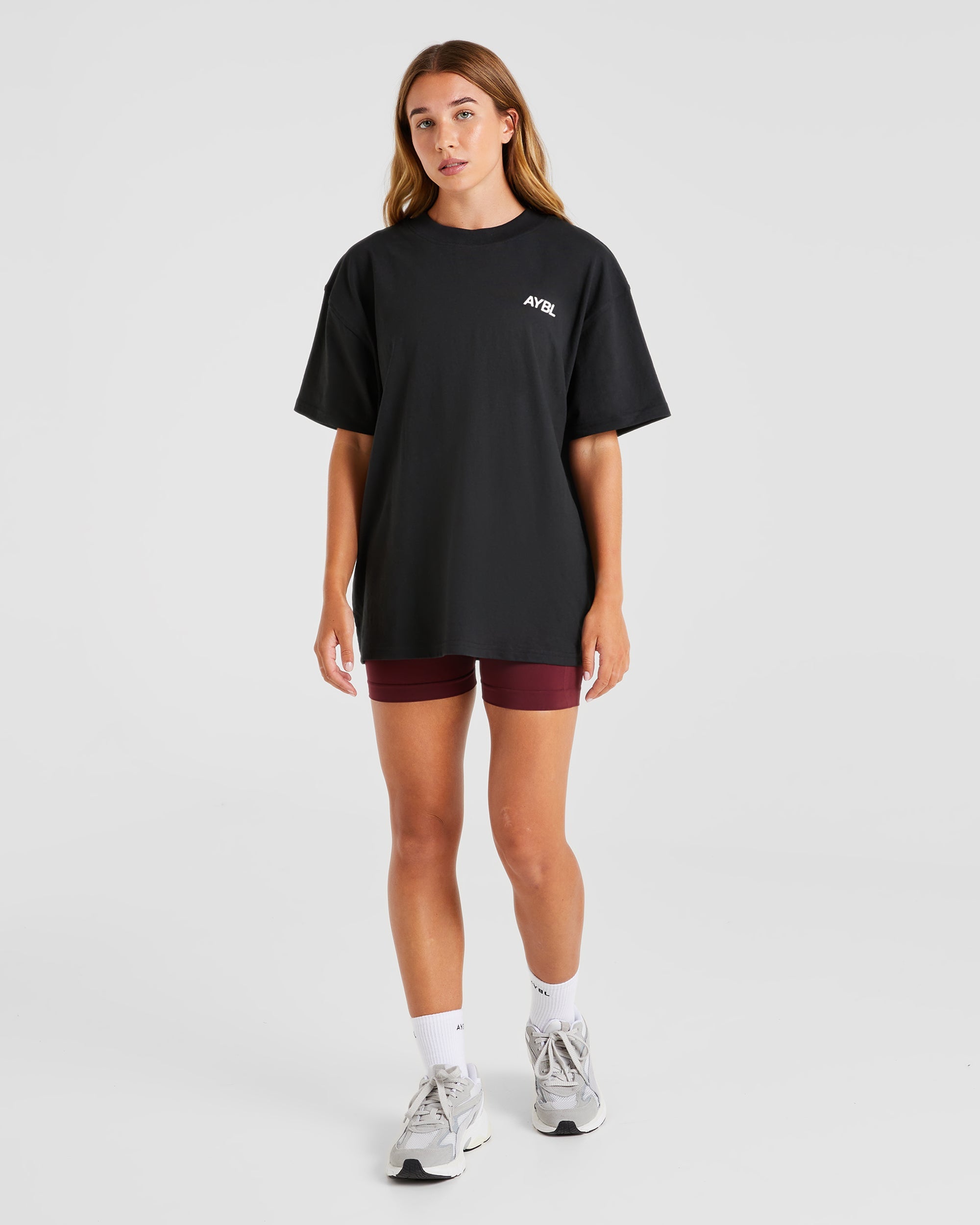 AYBL Sports Club Oversized T Shirt - Noir