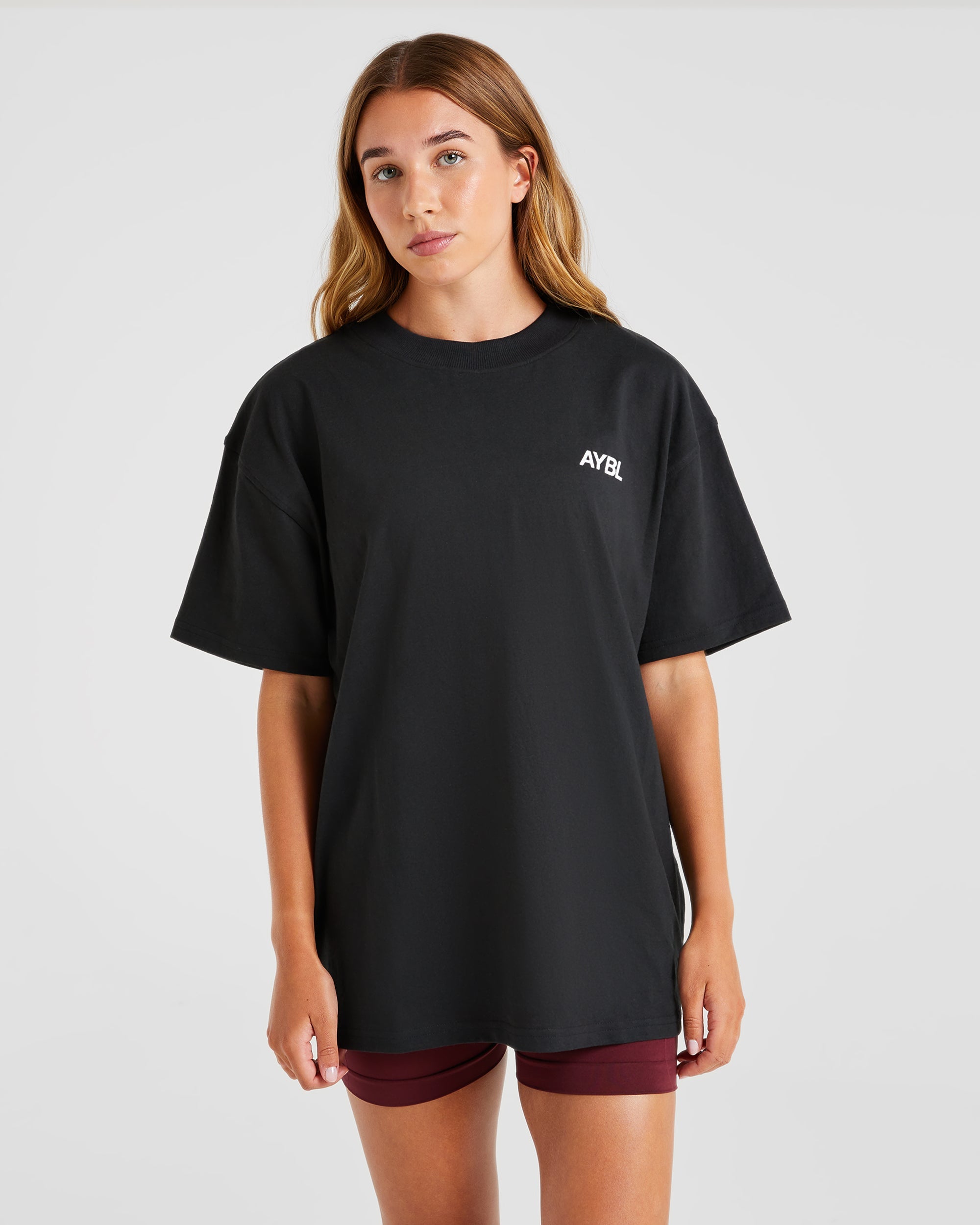 AYBL Sports Club Oversized T Shirt - Noir