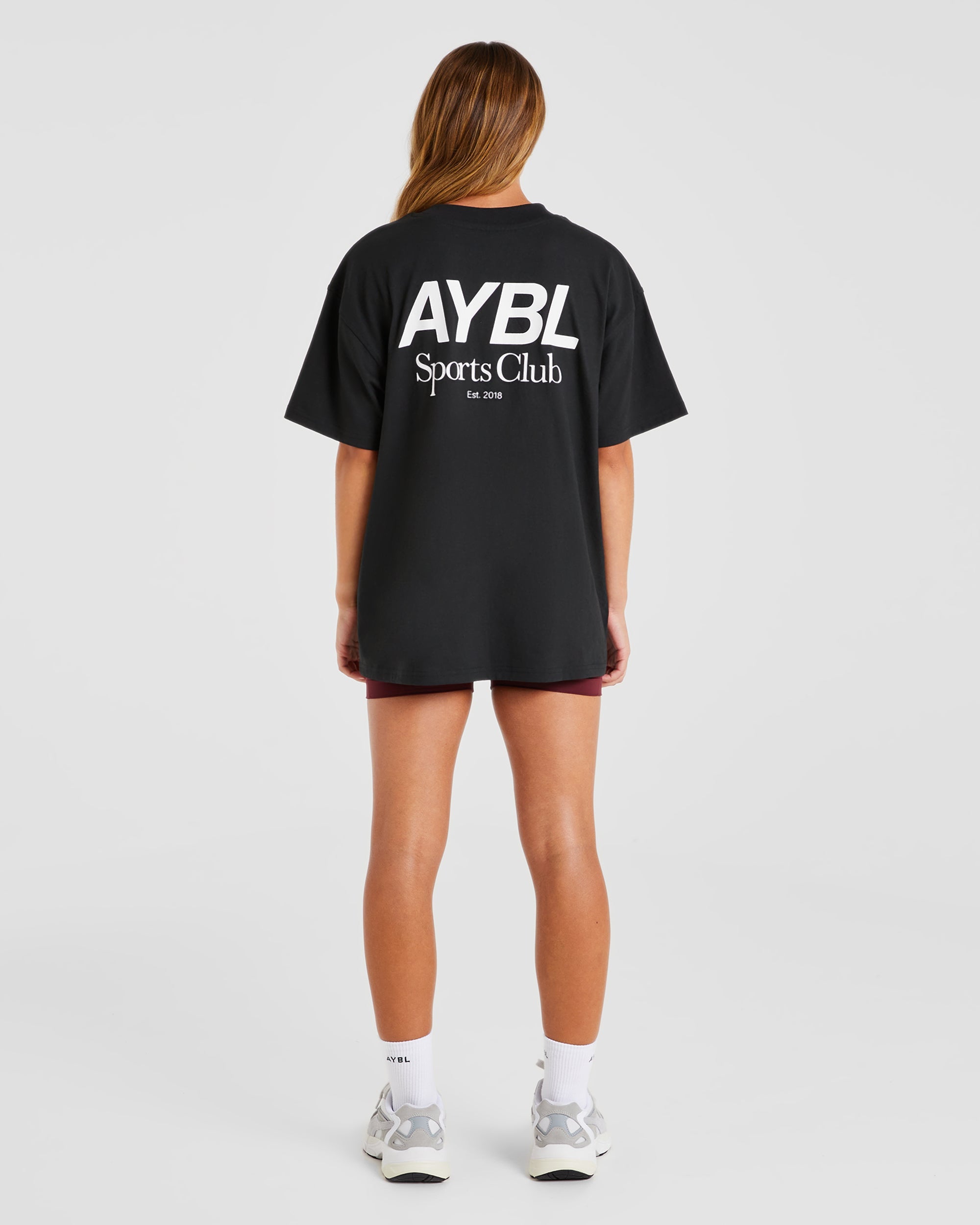 AYBL Sports Club Oversized T Shirt - Noir