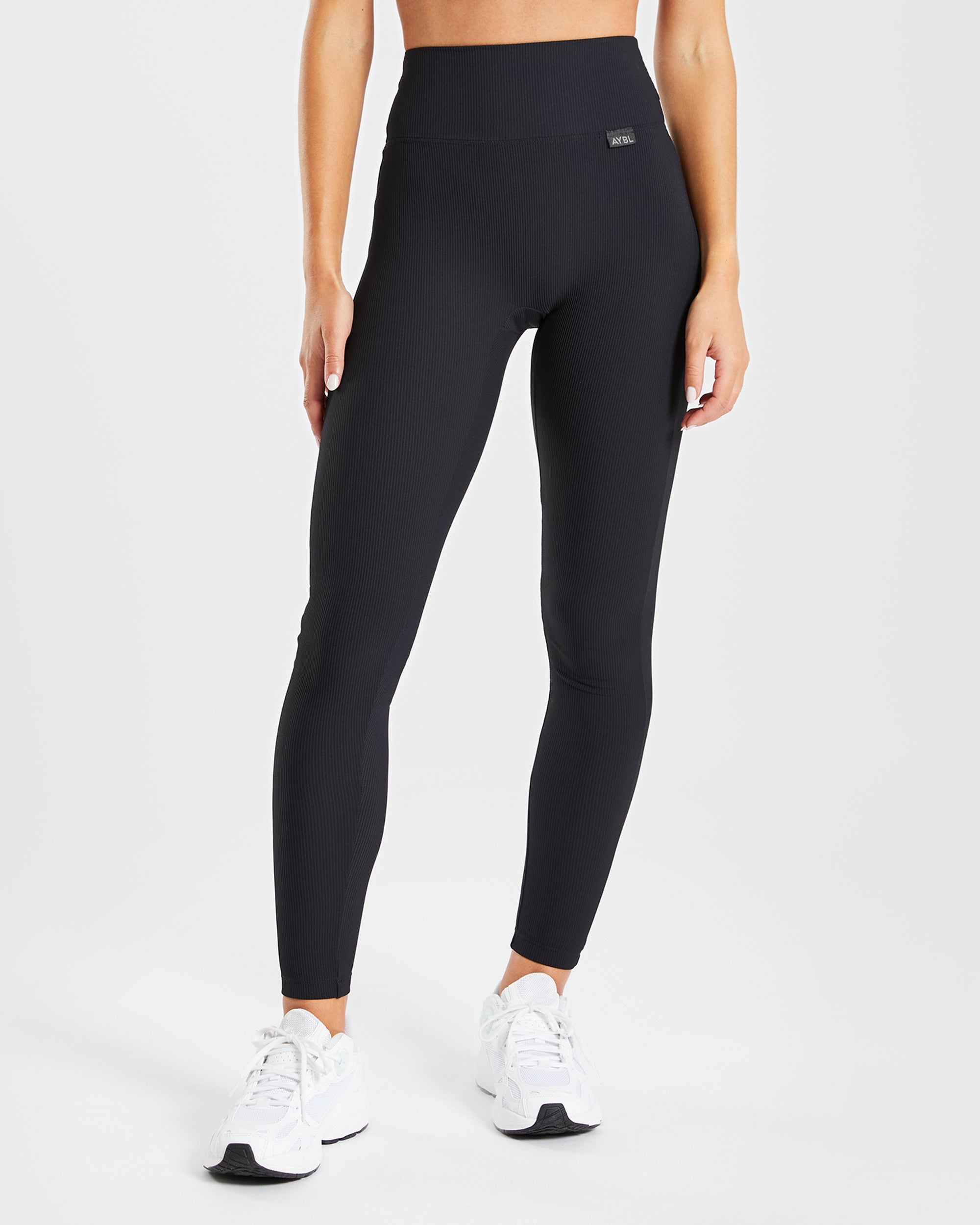 Sculpt Ribbed Leggings - Noir