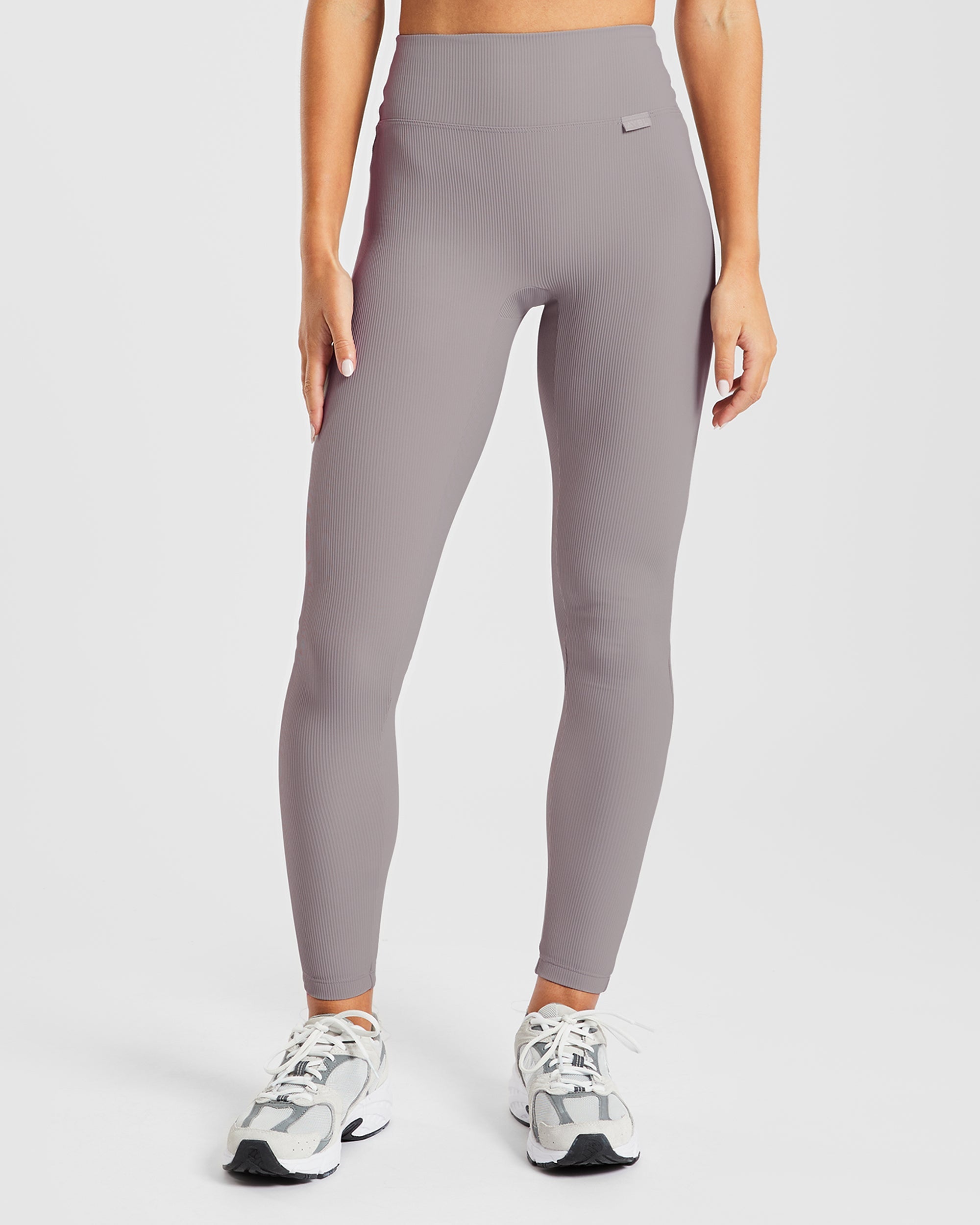 Sculpt Ribbed Leggings - Fog Gris