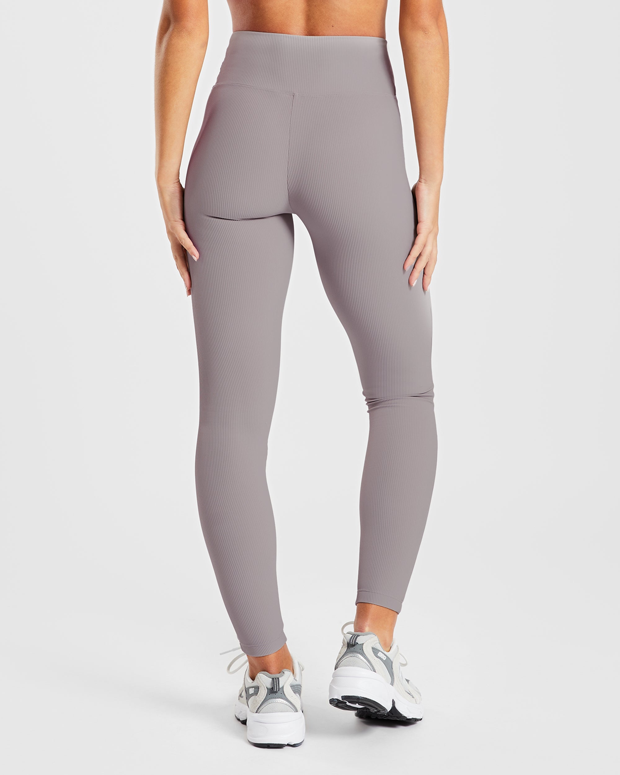 Sculpt Ribbed Leggings - Fog Gris