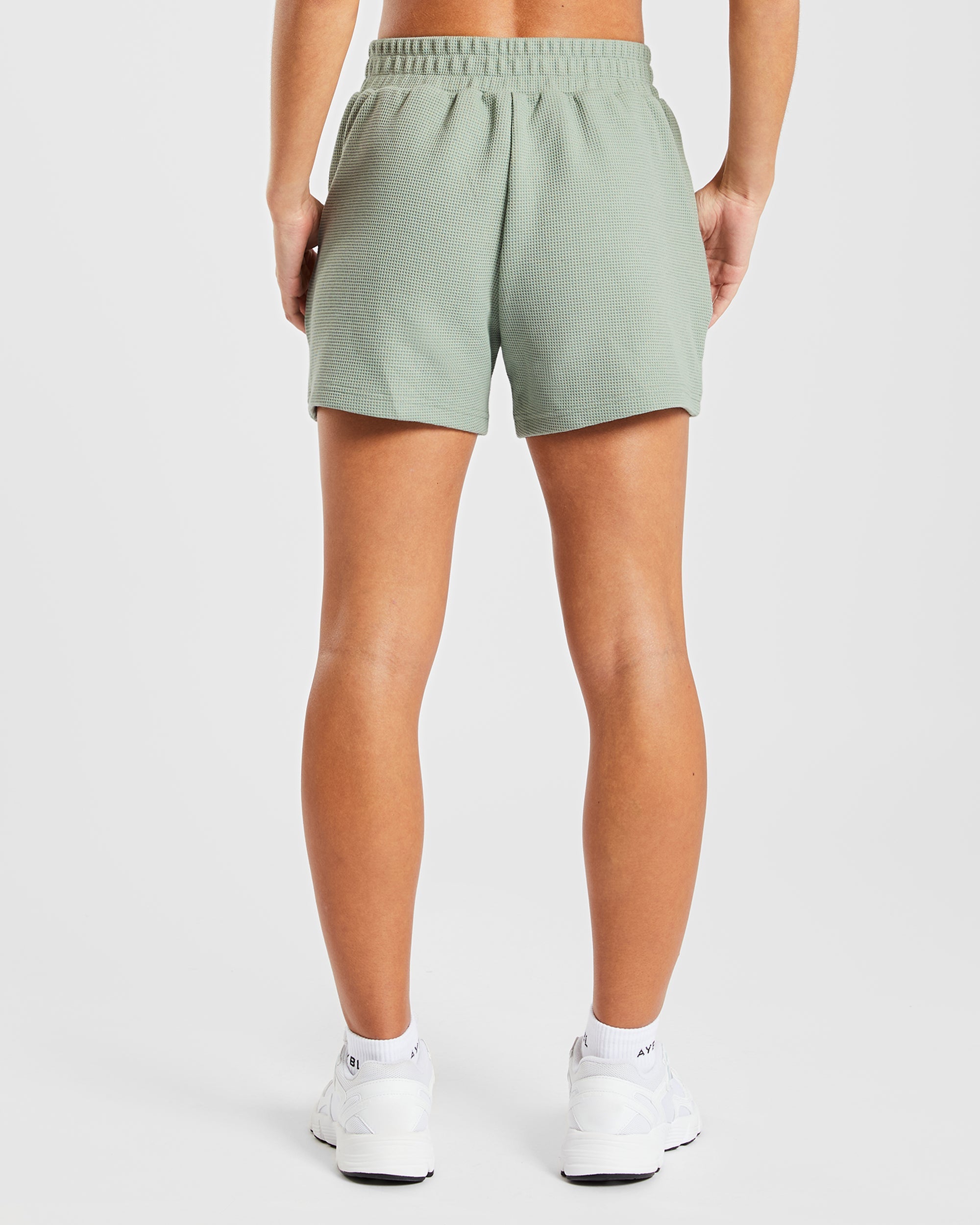 Waffle Shorts - Sage Vert