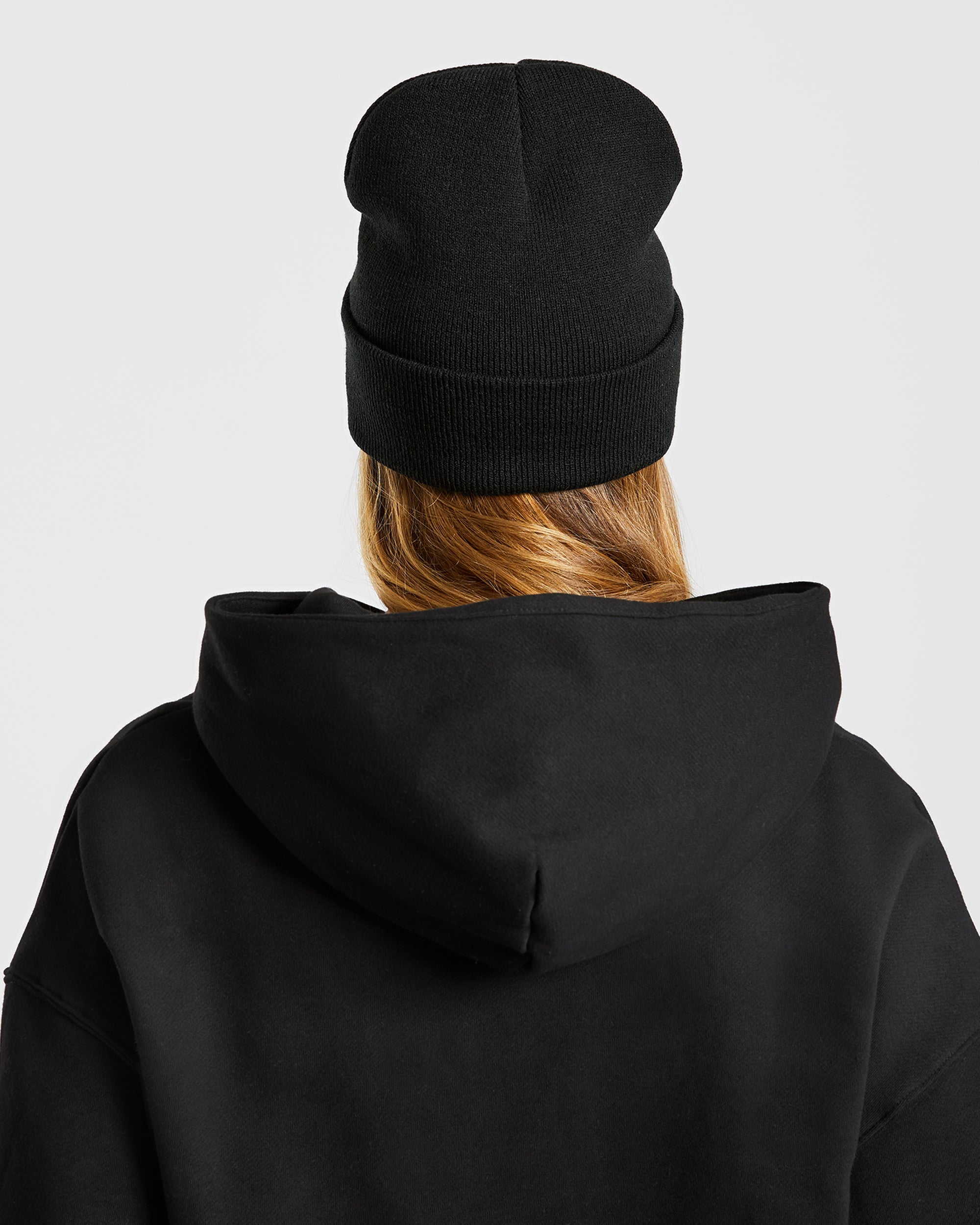 Embroidered Beanie - Noir