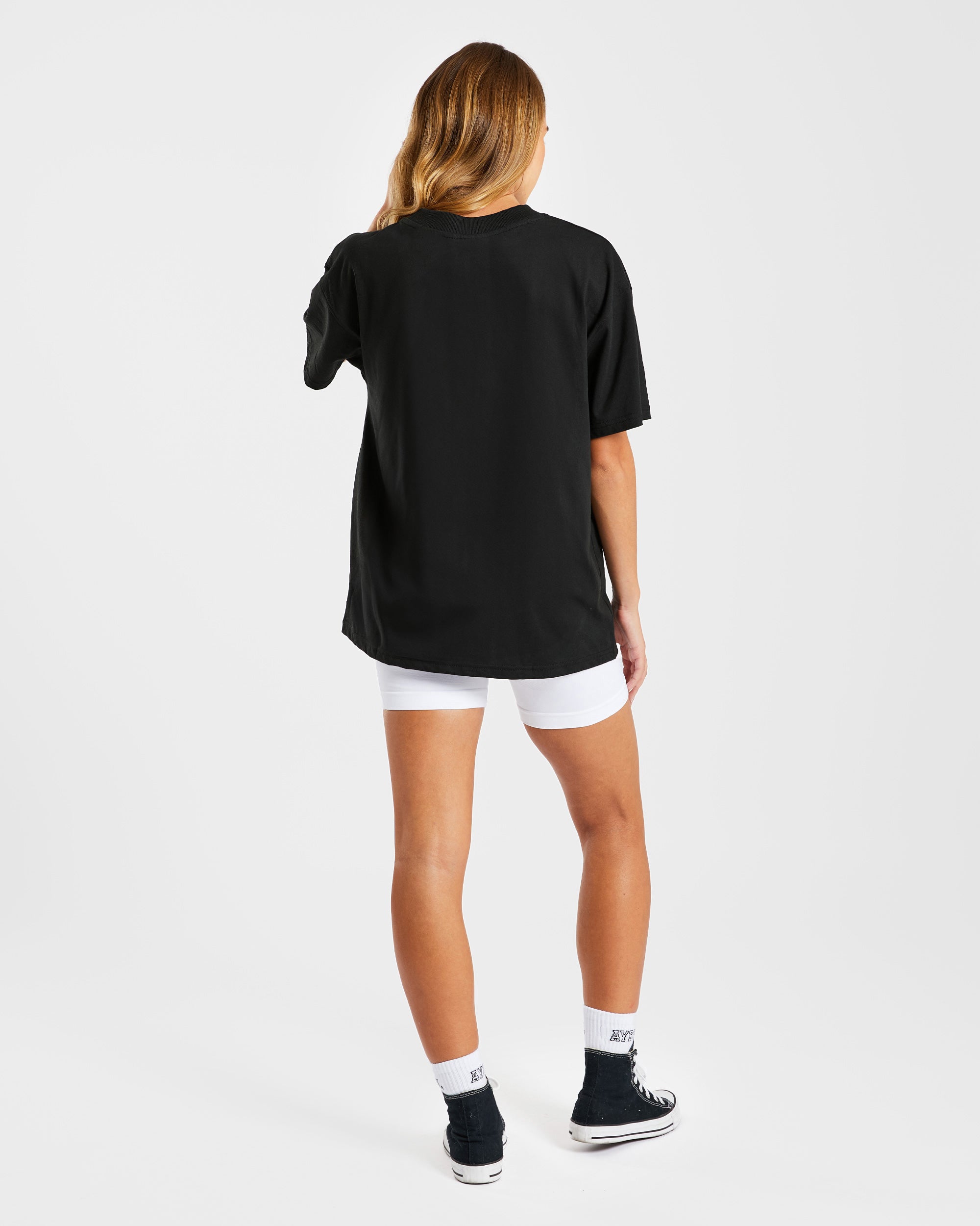 Lifting My Best Life Oversized T Shirt - Noir