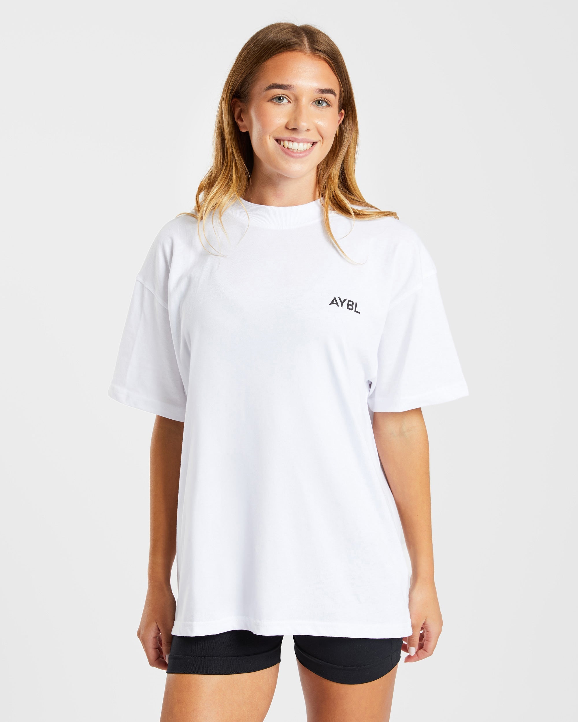 AYBL Club Oversized T Shirt - Blanc