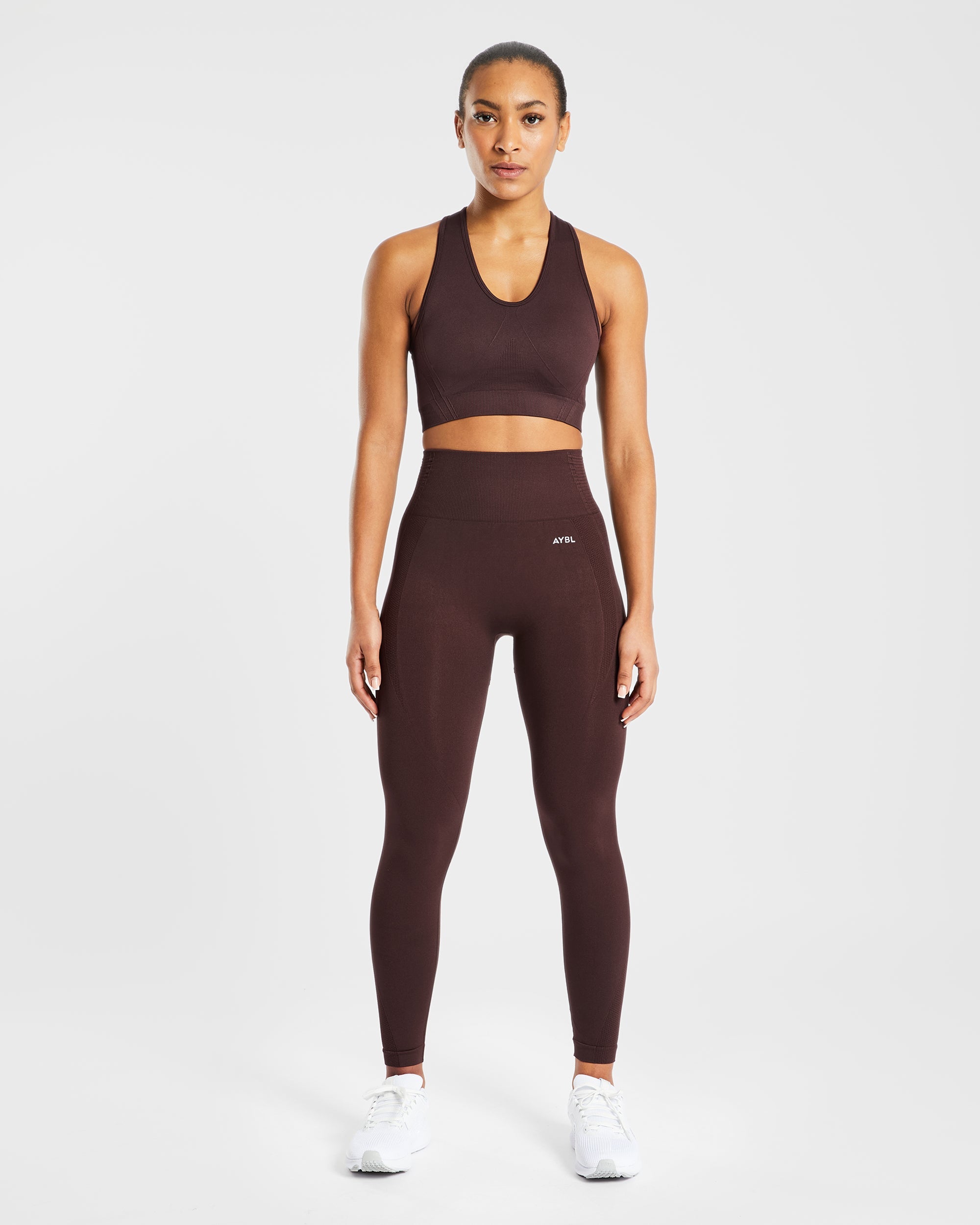 Balance V2 Seamless Sports Bra - Chocolate Marron