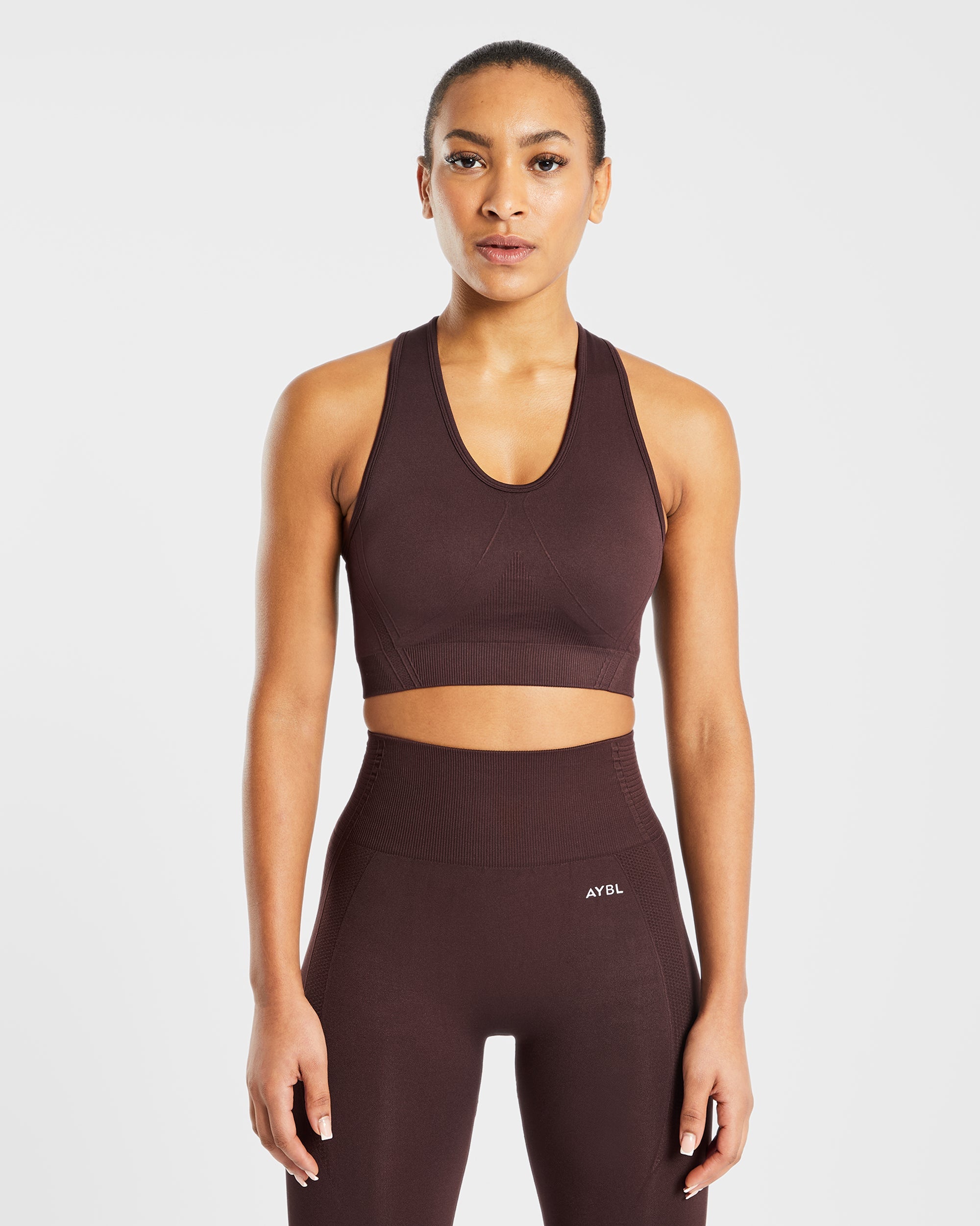 Balance V2 Seamless Sports Bra - Chocolate Marron