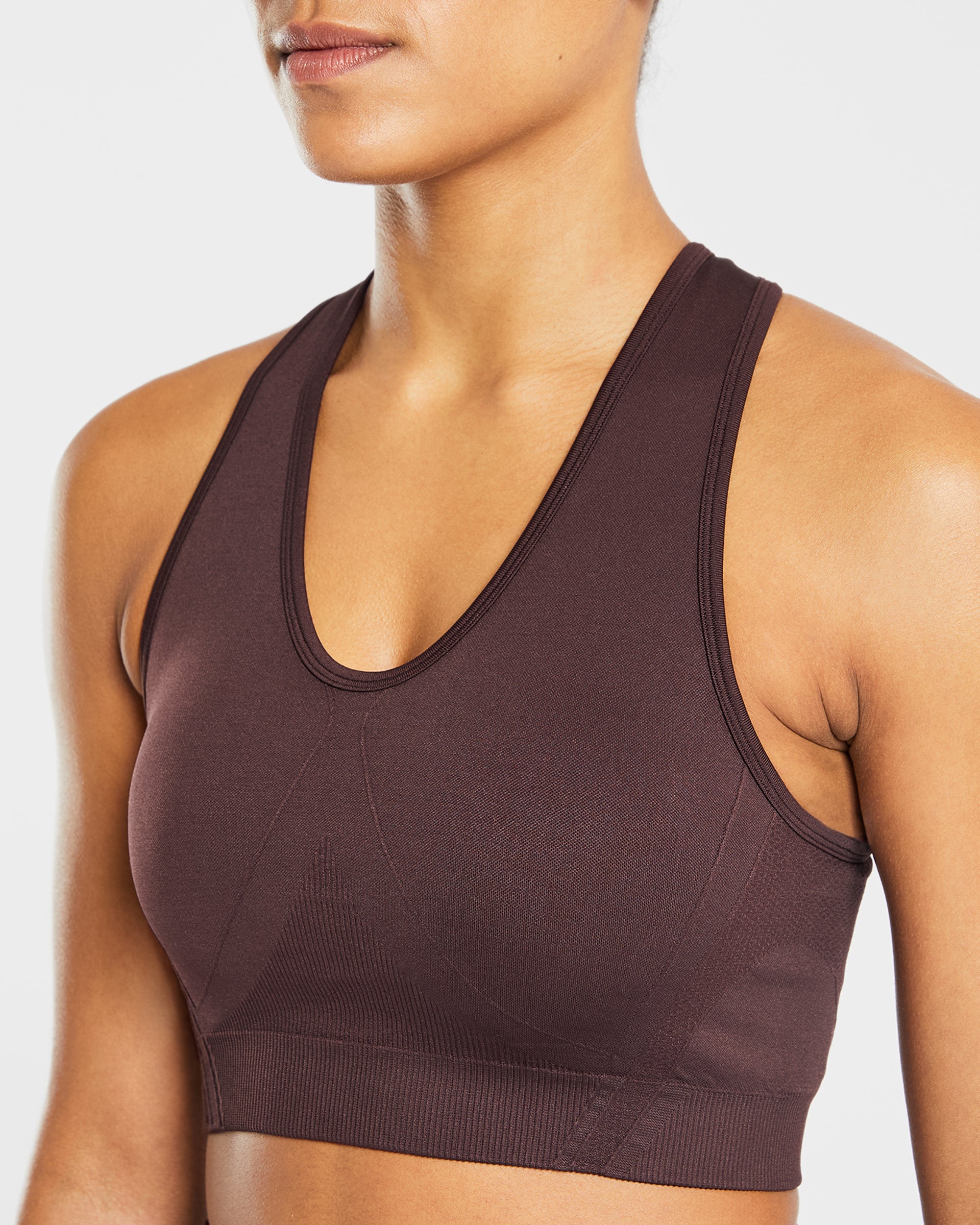 Balance V2 Seamless Sports Bra - Chocolate Marron