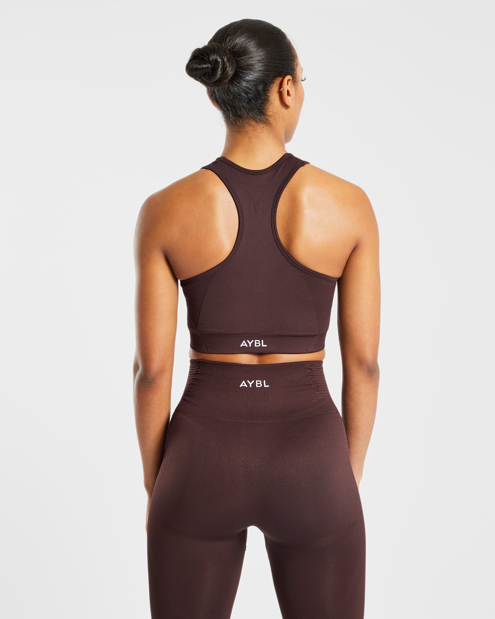 Balance V2 Seamless Sports Bra - Chocolate Marron