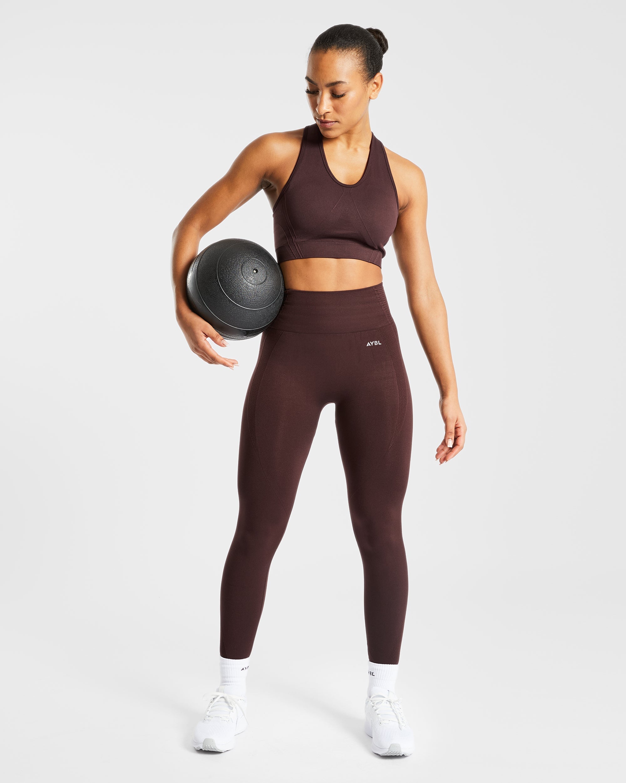 Balance V2 Seamless Sports Bra - Chocolate Marron