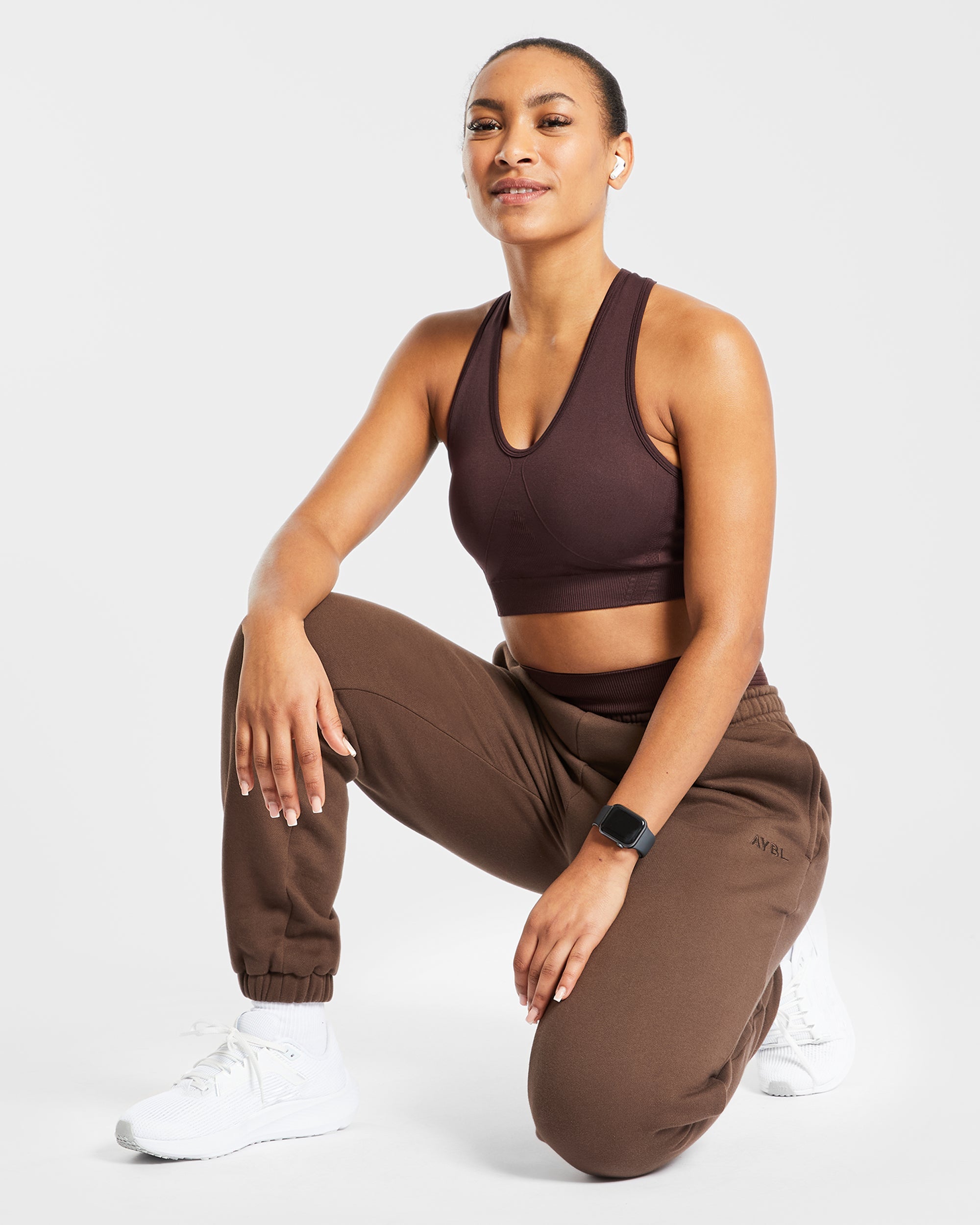 Balance V2 Seamless Sports Bra - Chocolate Marron