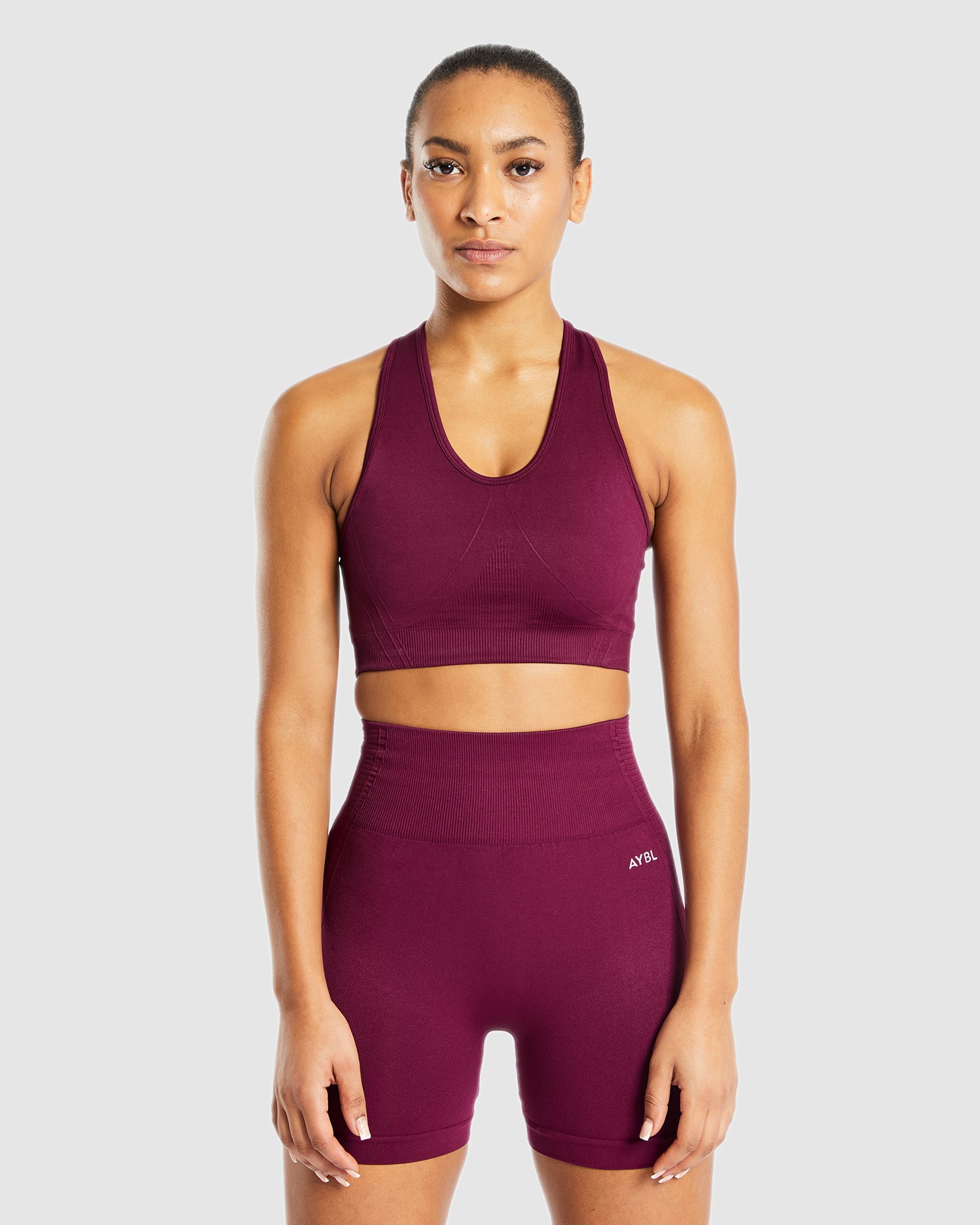 Balance V2 Seamless Sports Bra - Violet Wine