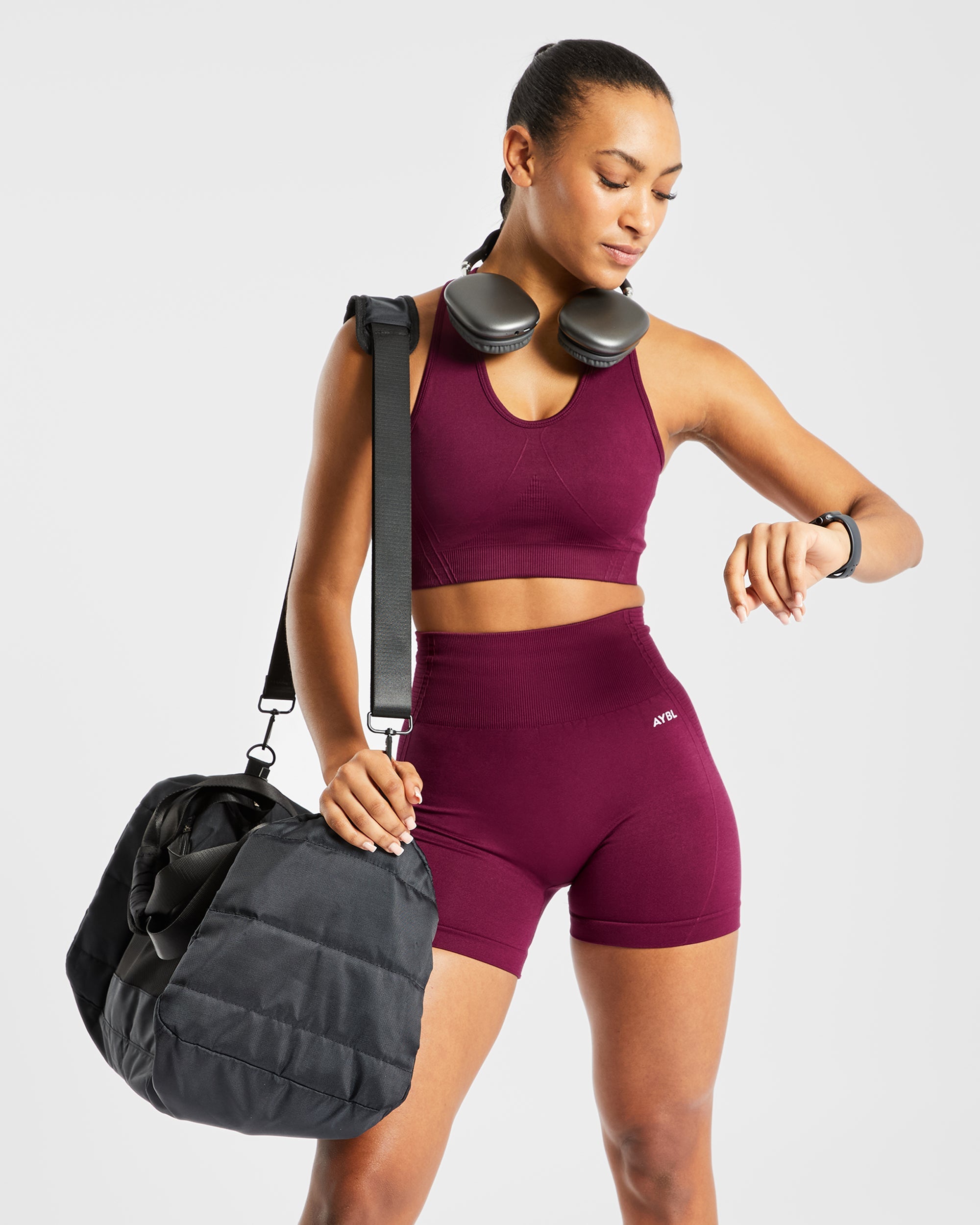 Balance V2 Seamless Sports Bra - Violet Wine