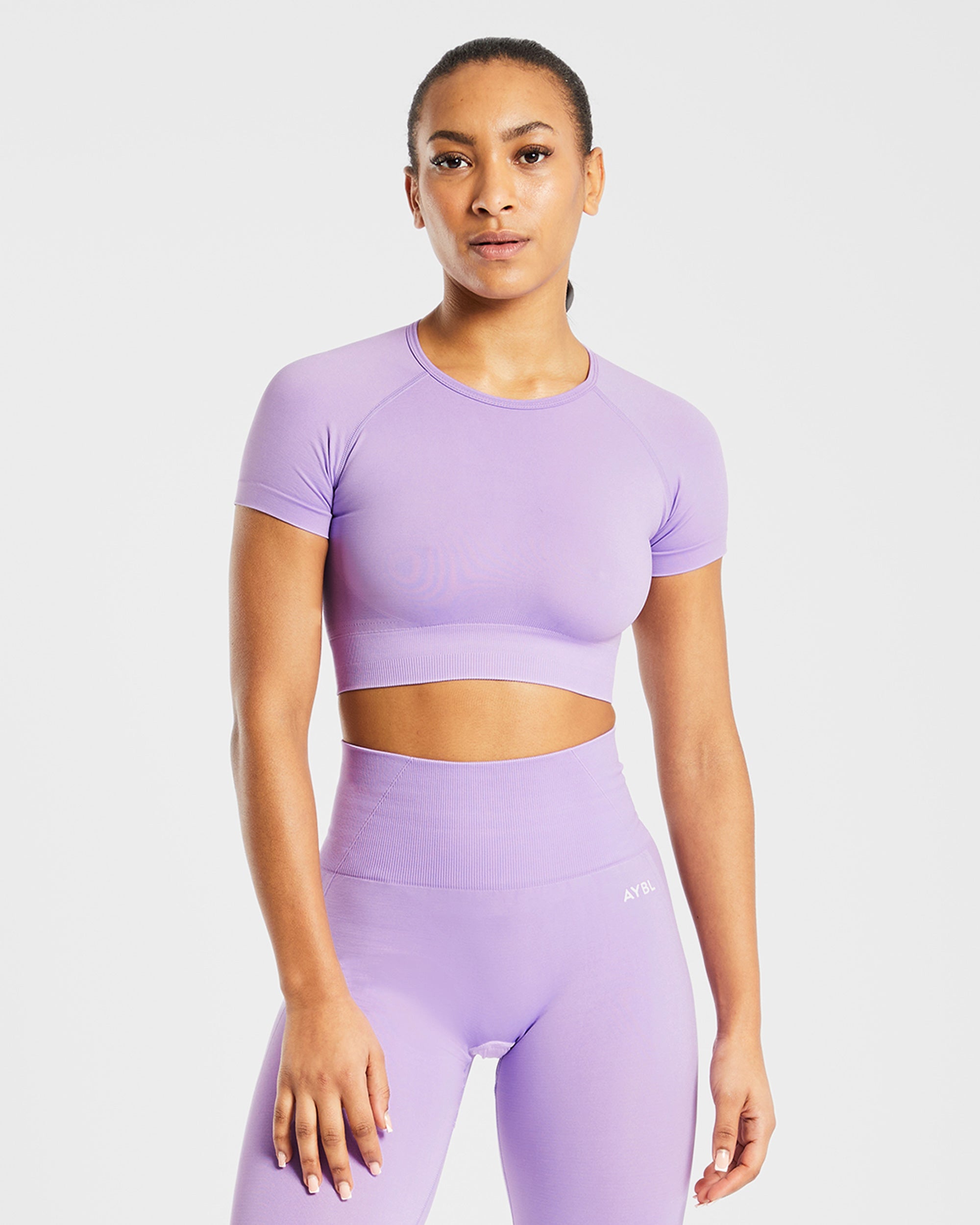 Empower Seamless Crop Top - Violet