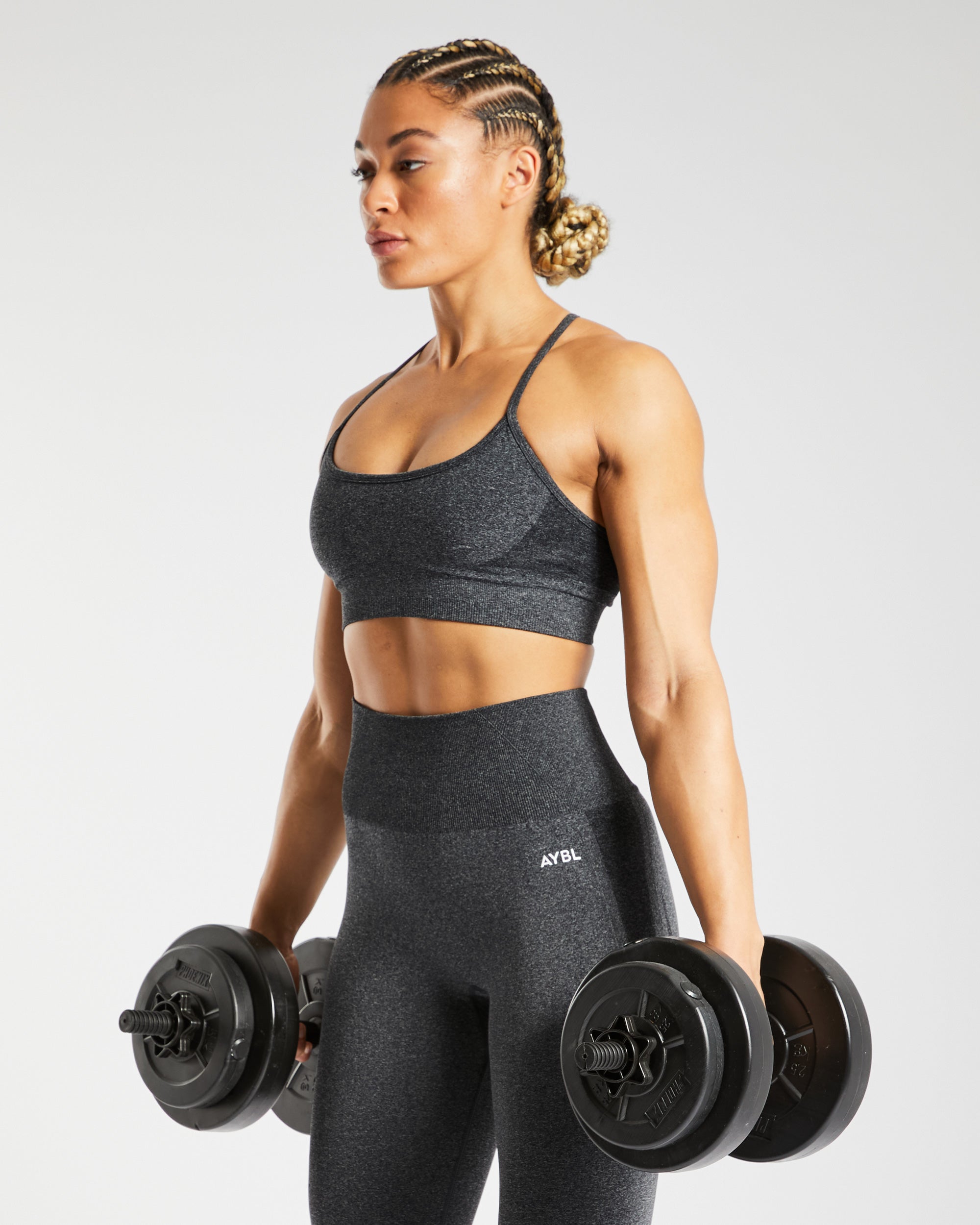 Empower Seamless Sports Bra - Noir Marl