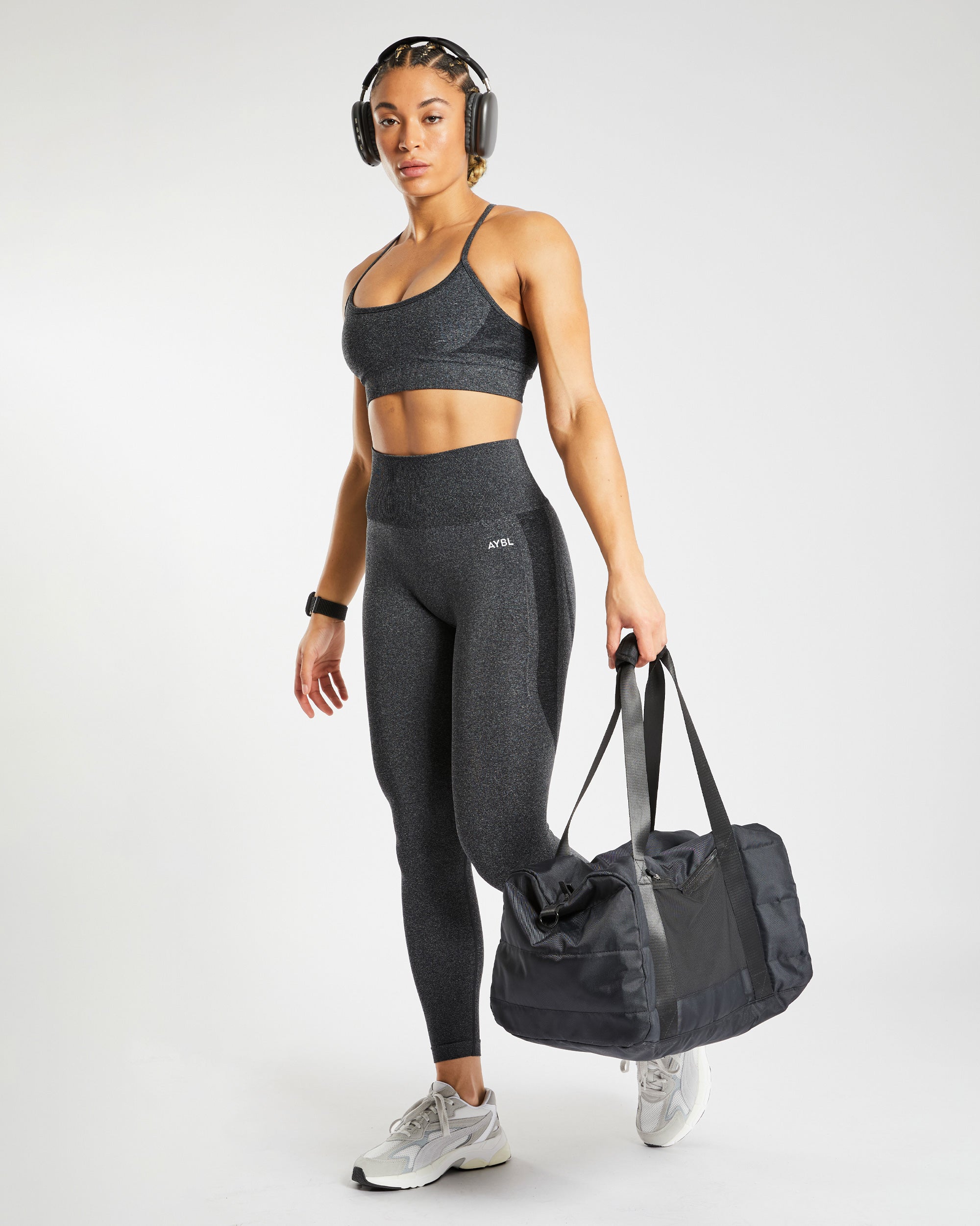 Empower Seamless Sports Bra - Noir Marl