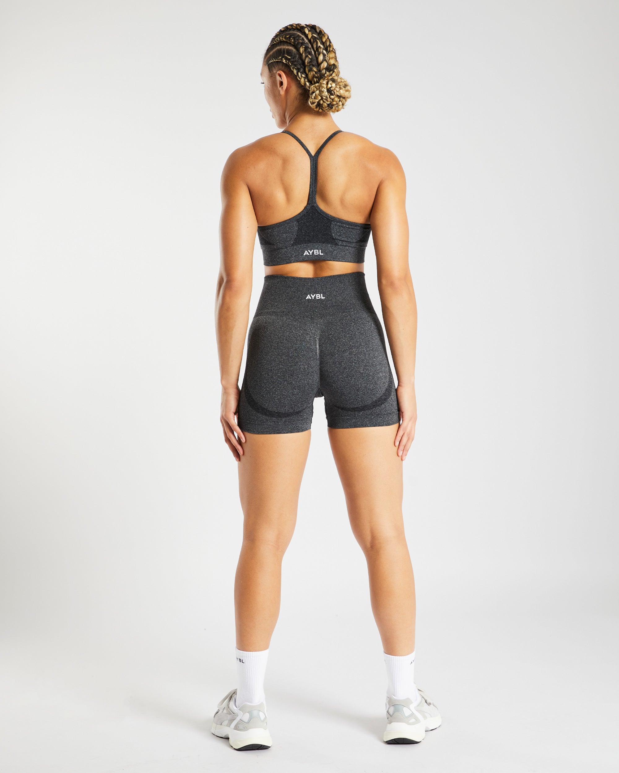 Empower Seamless Shorts - Noir Marl