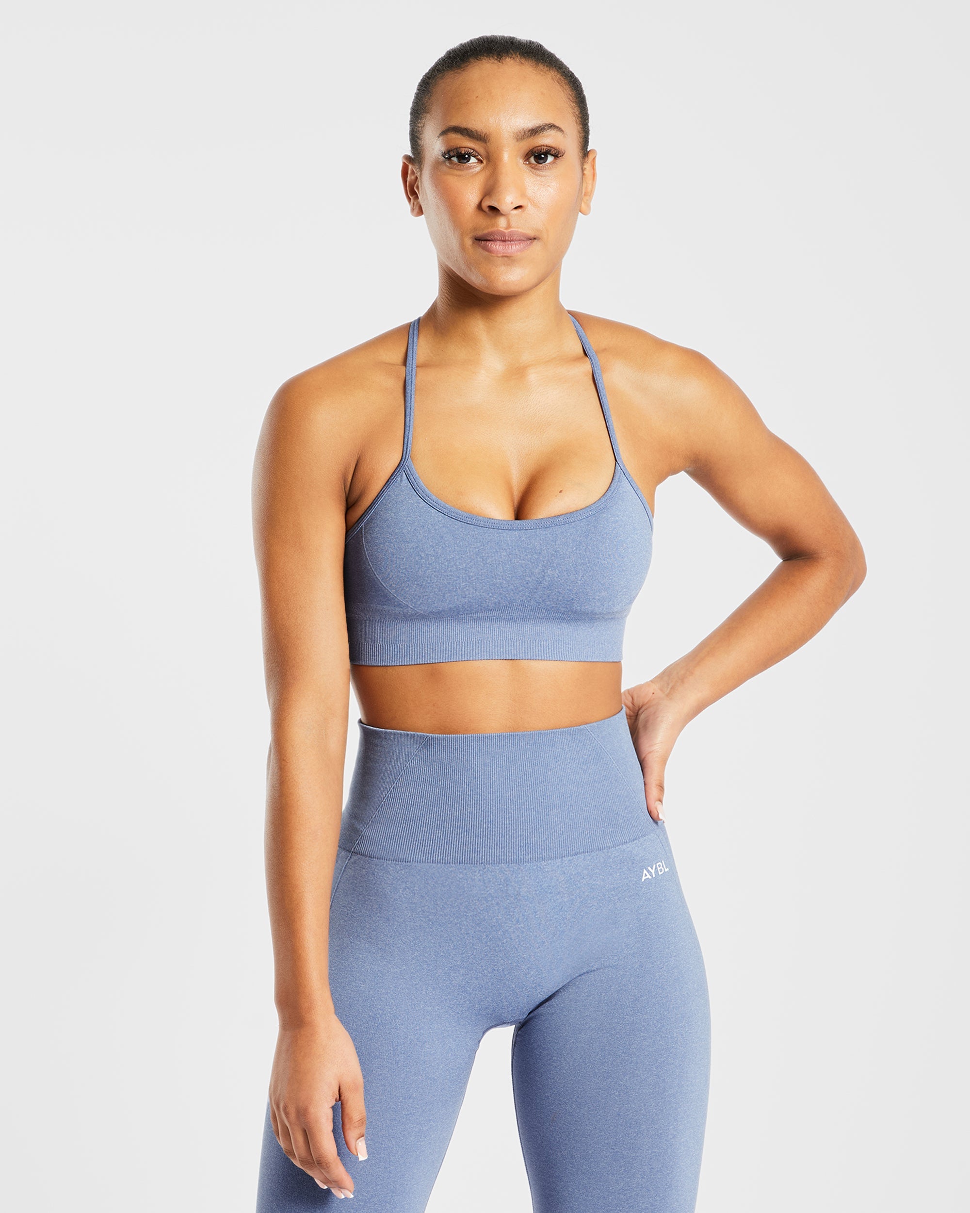 Empower Seamless Sports Bra - Bleu Marl