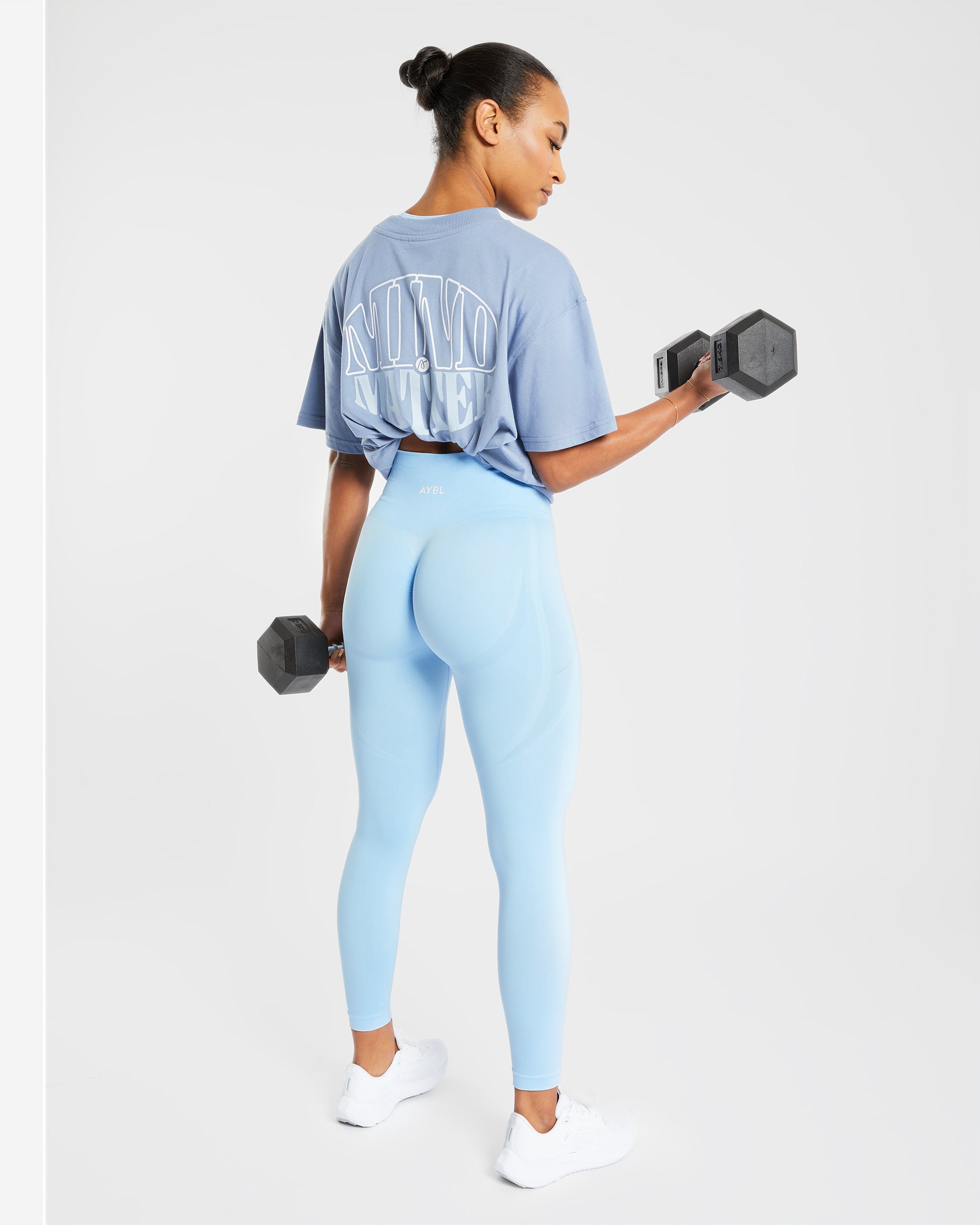 Empower Seamless Leggings - Sky Bleu