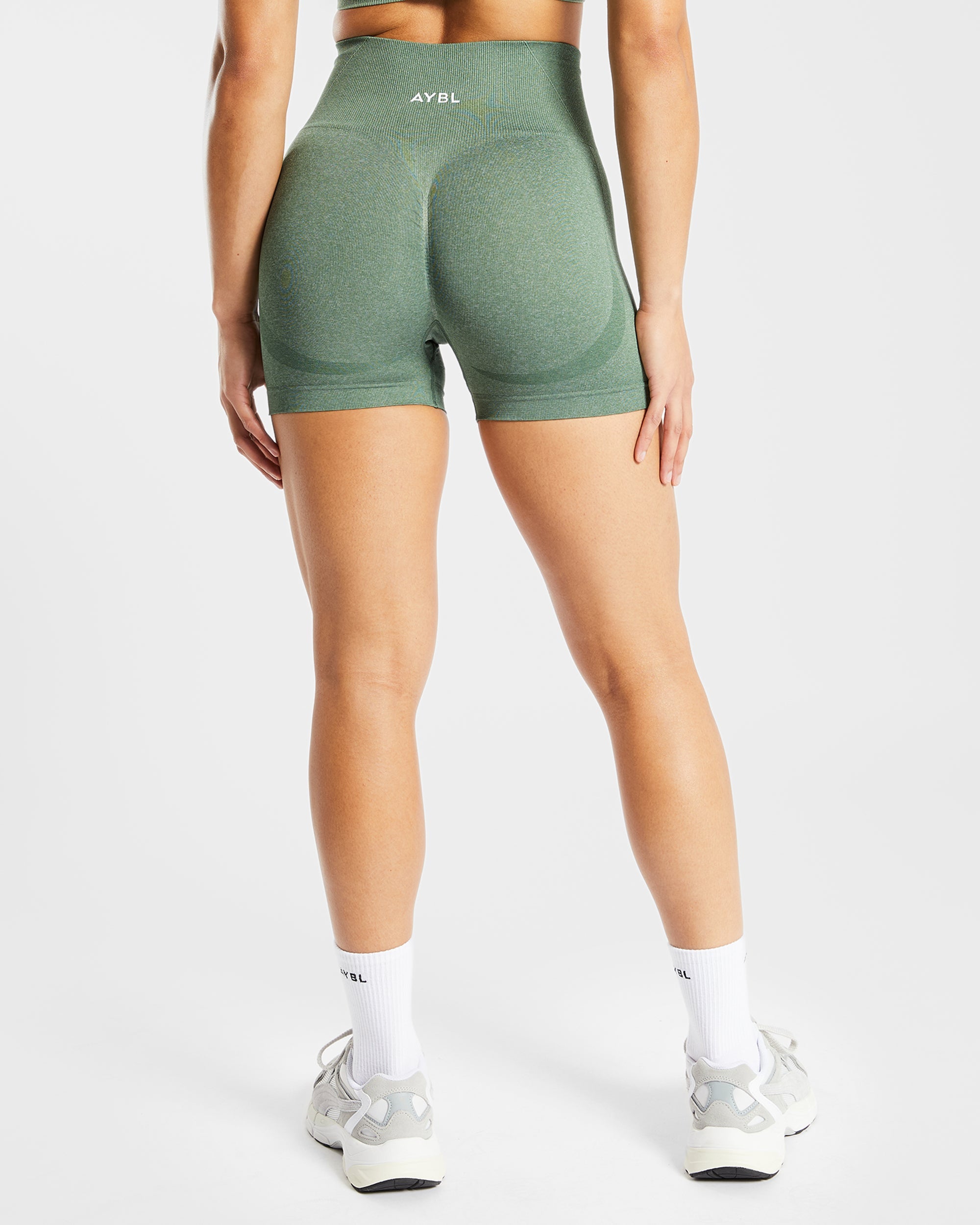 Empower Seamless Shorts - Olive Marl