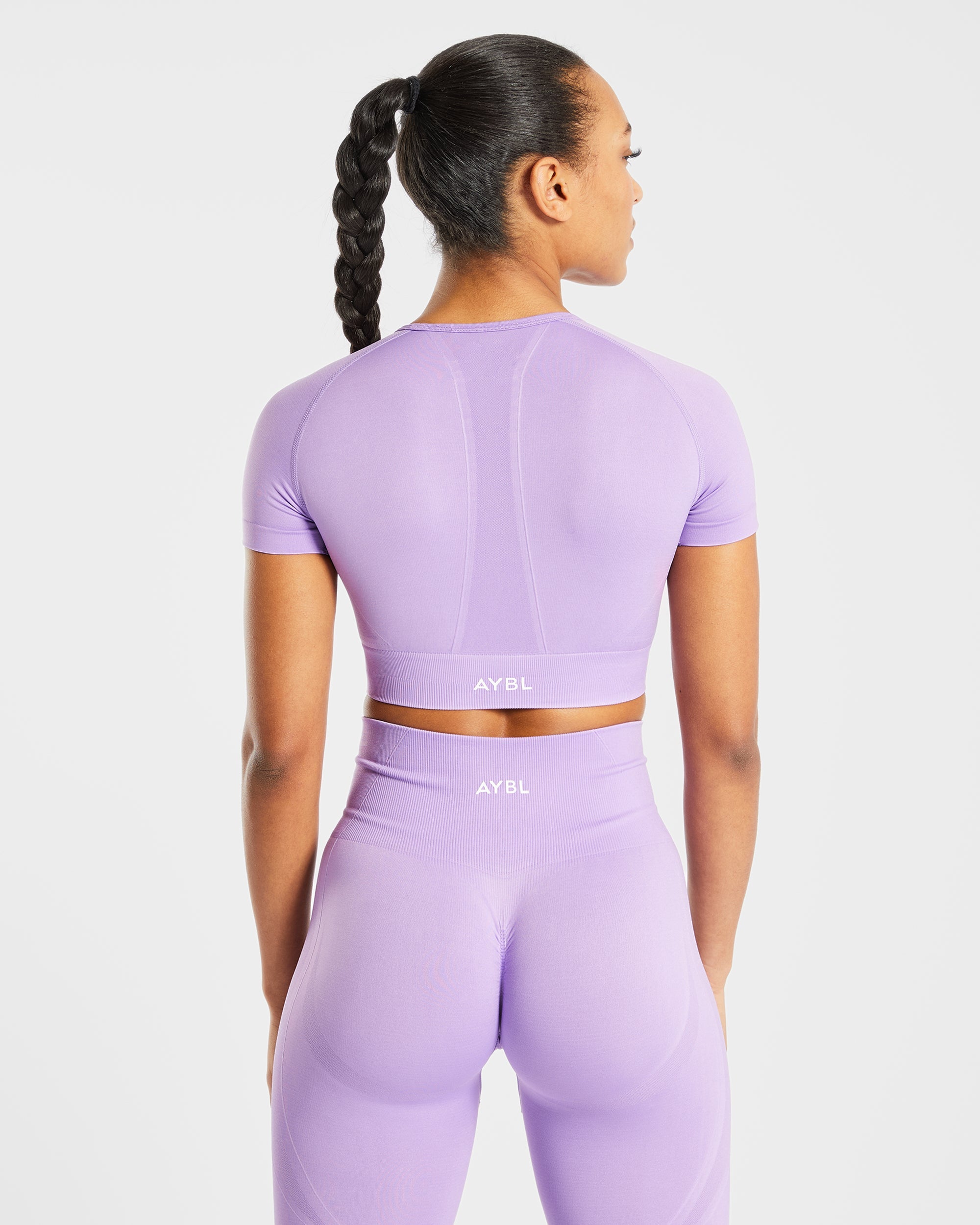 Empower Seamless Crop Top - Violet