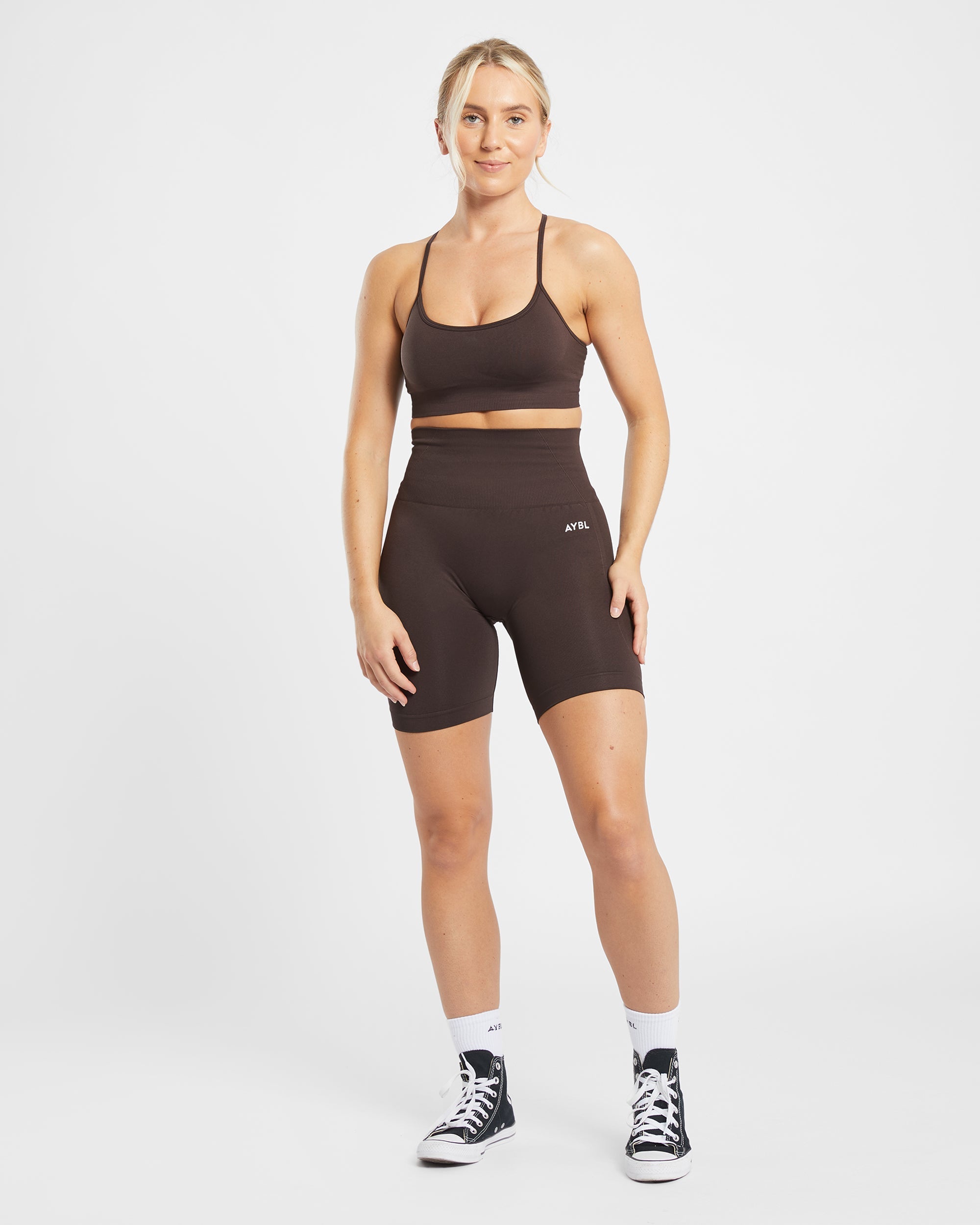 Empower Seamless Cycling Shorts - Cocoa Marron