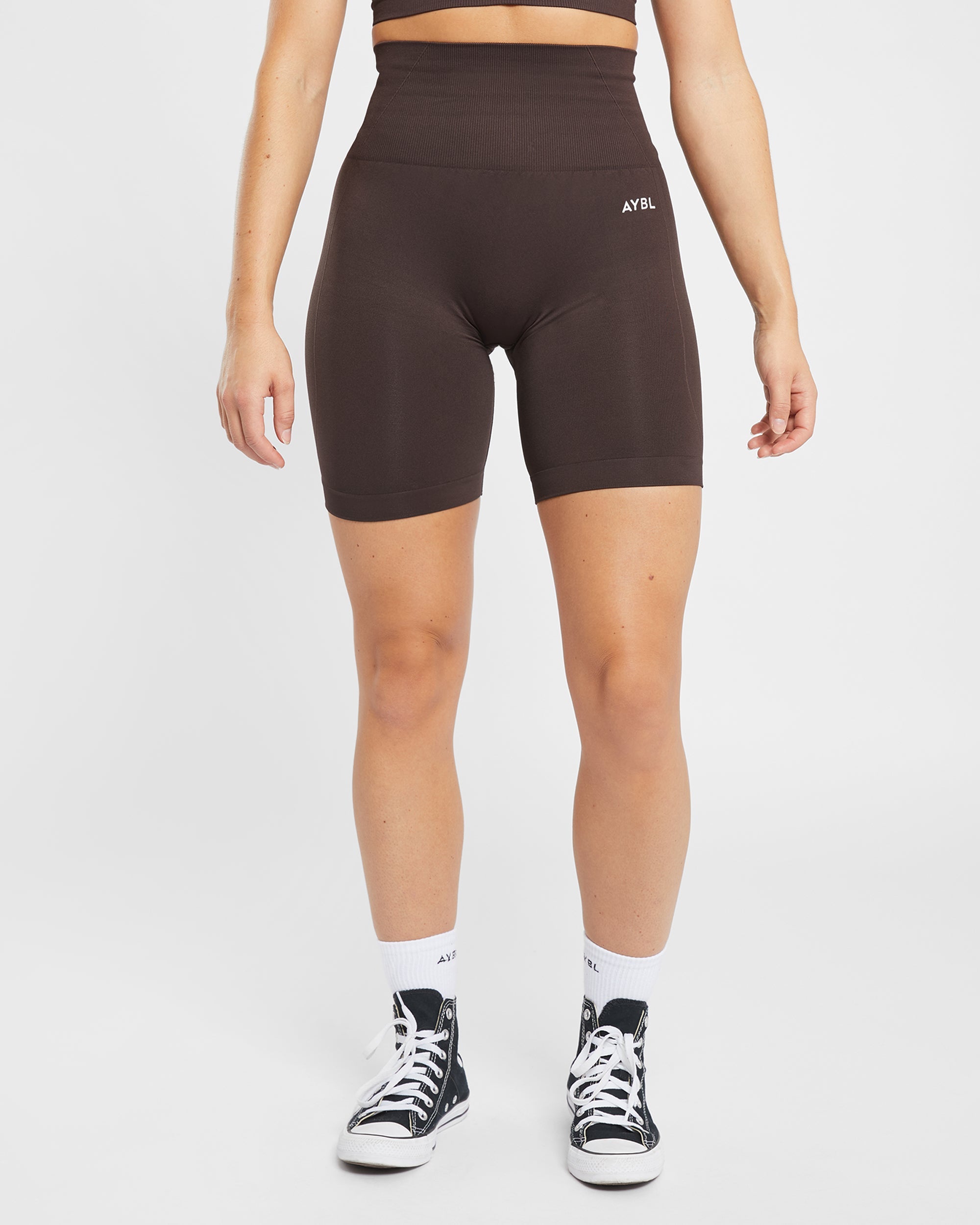 Empower Seamless Cycling Shorts - Cocoa Marron