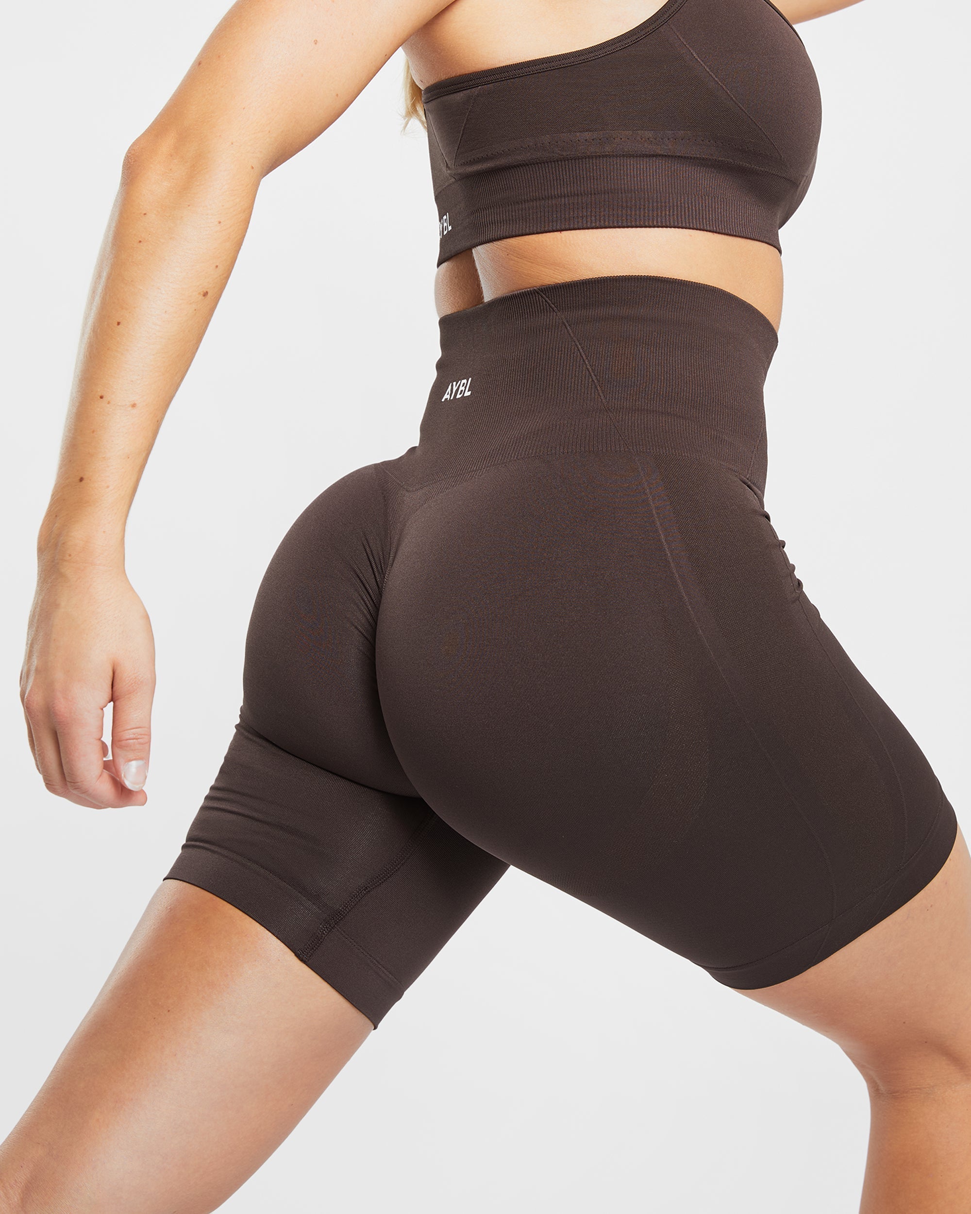 Empower Seamless Cycling Shorts - Cocoa Marron