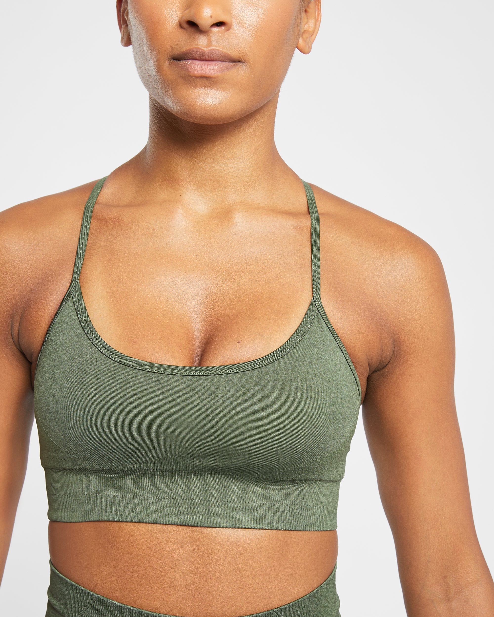 Empower Seamless Sports Bra - Khaki Vert